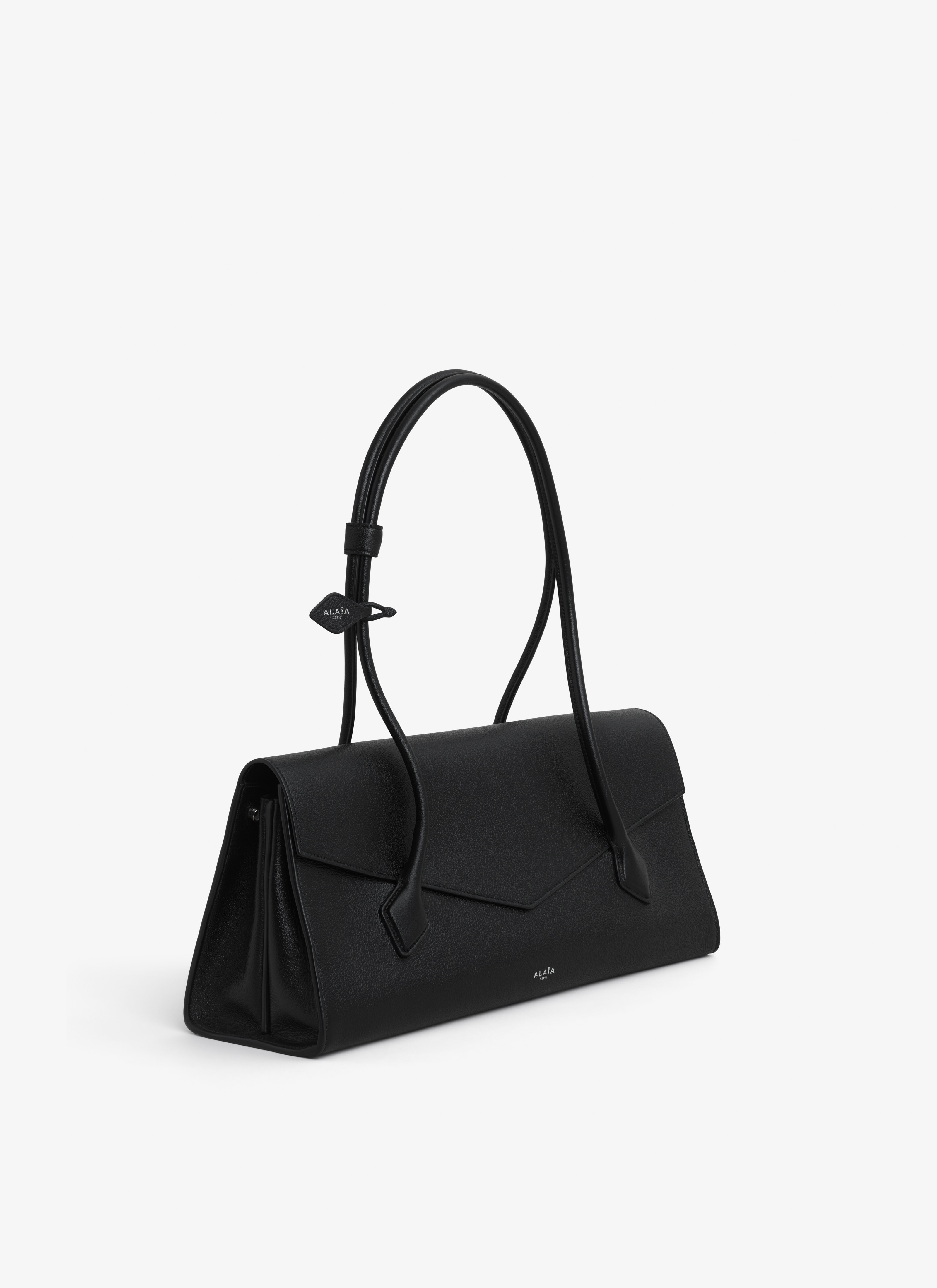 LE TECKEL FLAP TOTE BAG IN SHINY GRAINED CALFSKIN - 3