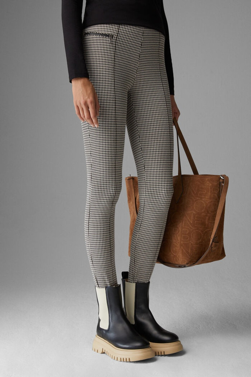 Hannia Stirrup pants in Black/Beige/Off-white 2