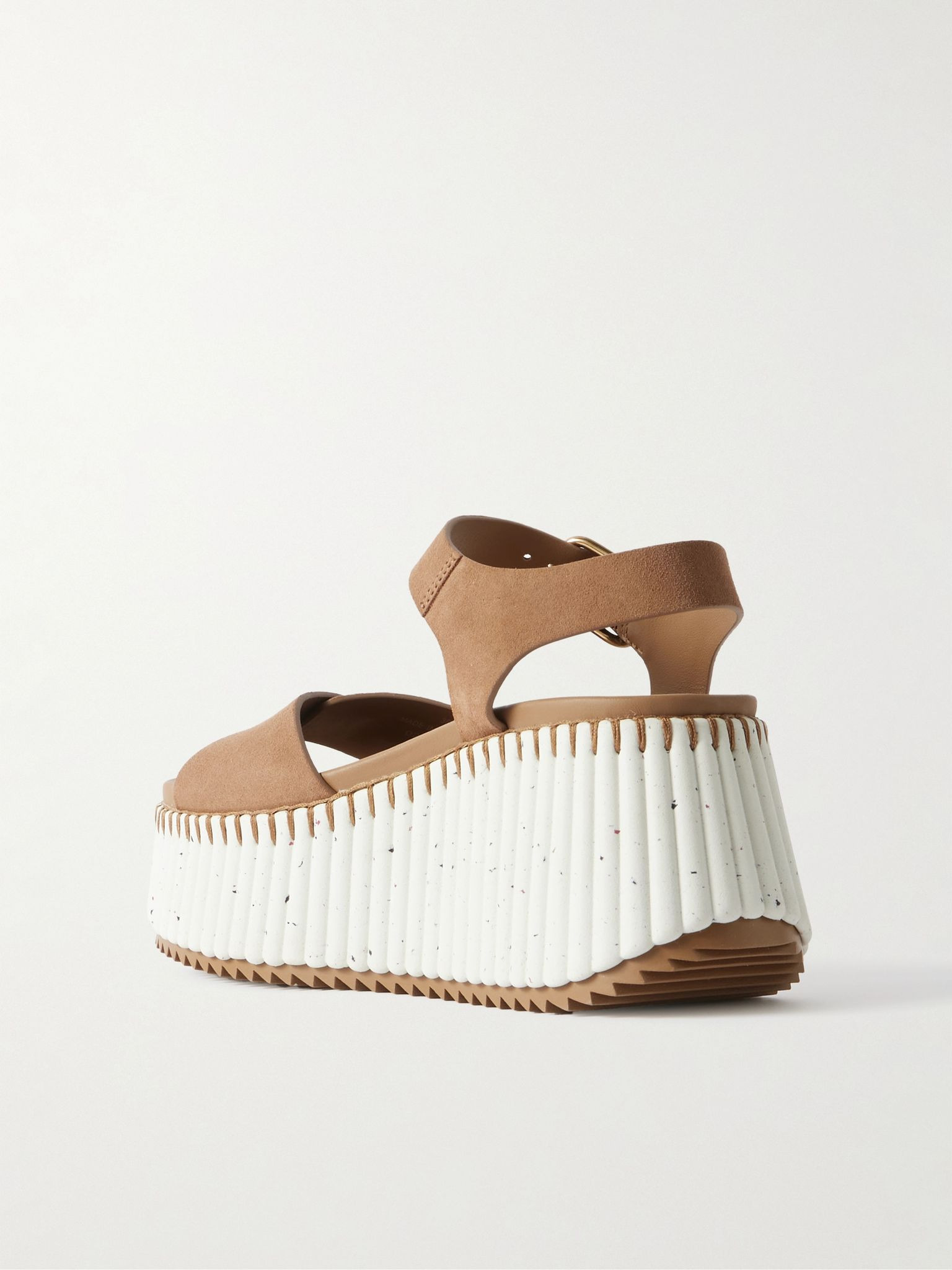 Nama suede platform sandals Tan - 3