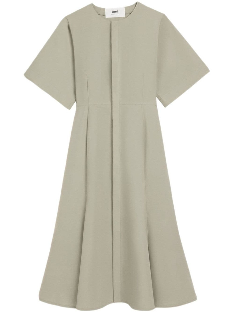 short-sleeve cotton midi dress 1