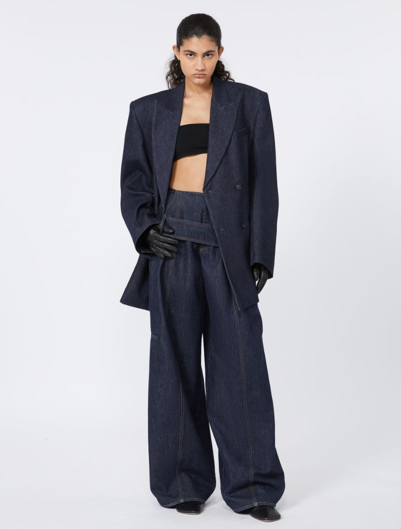 Sportmax Wide-fit jeans - RUNWAY - NAVY outlook
