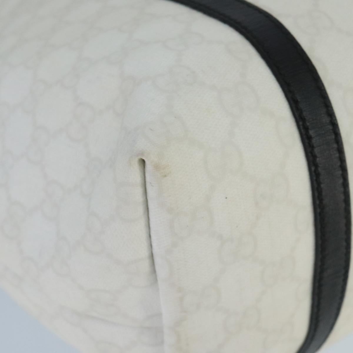GUCCI GG Supreme Tote Bag Pvc Gold White - 15