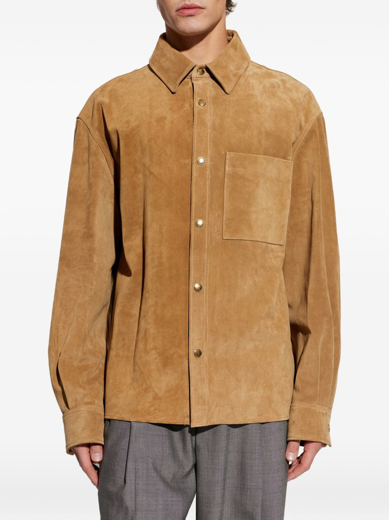 button leather shirt 3
