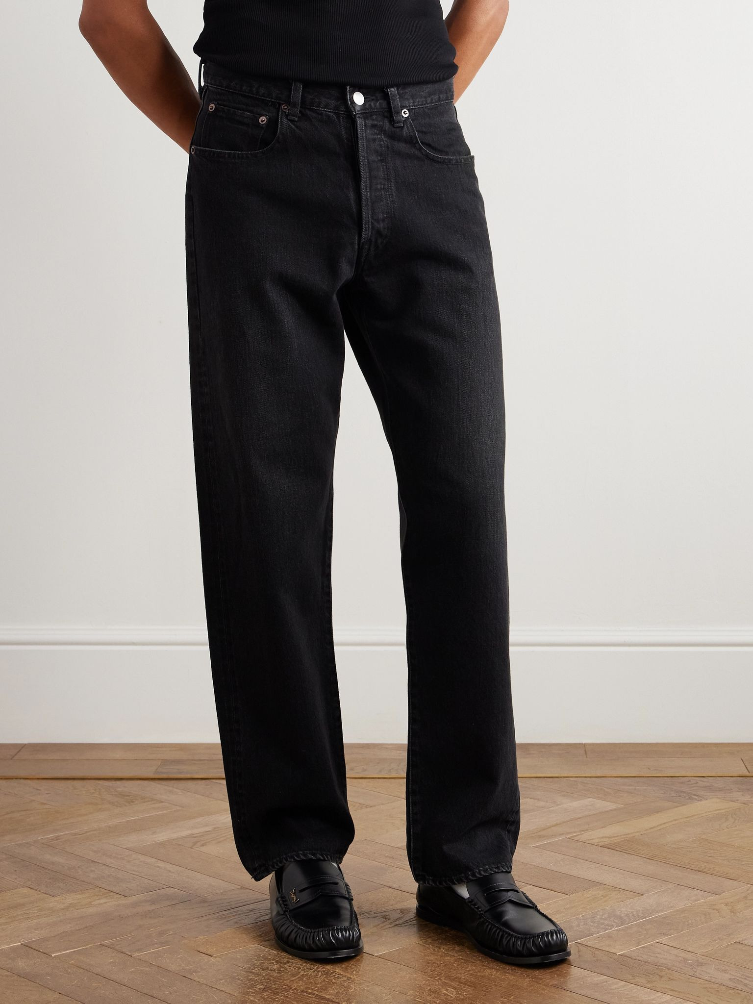 Vintage Reproduction Tapered Jeans Black - 3