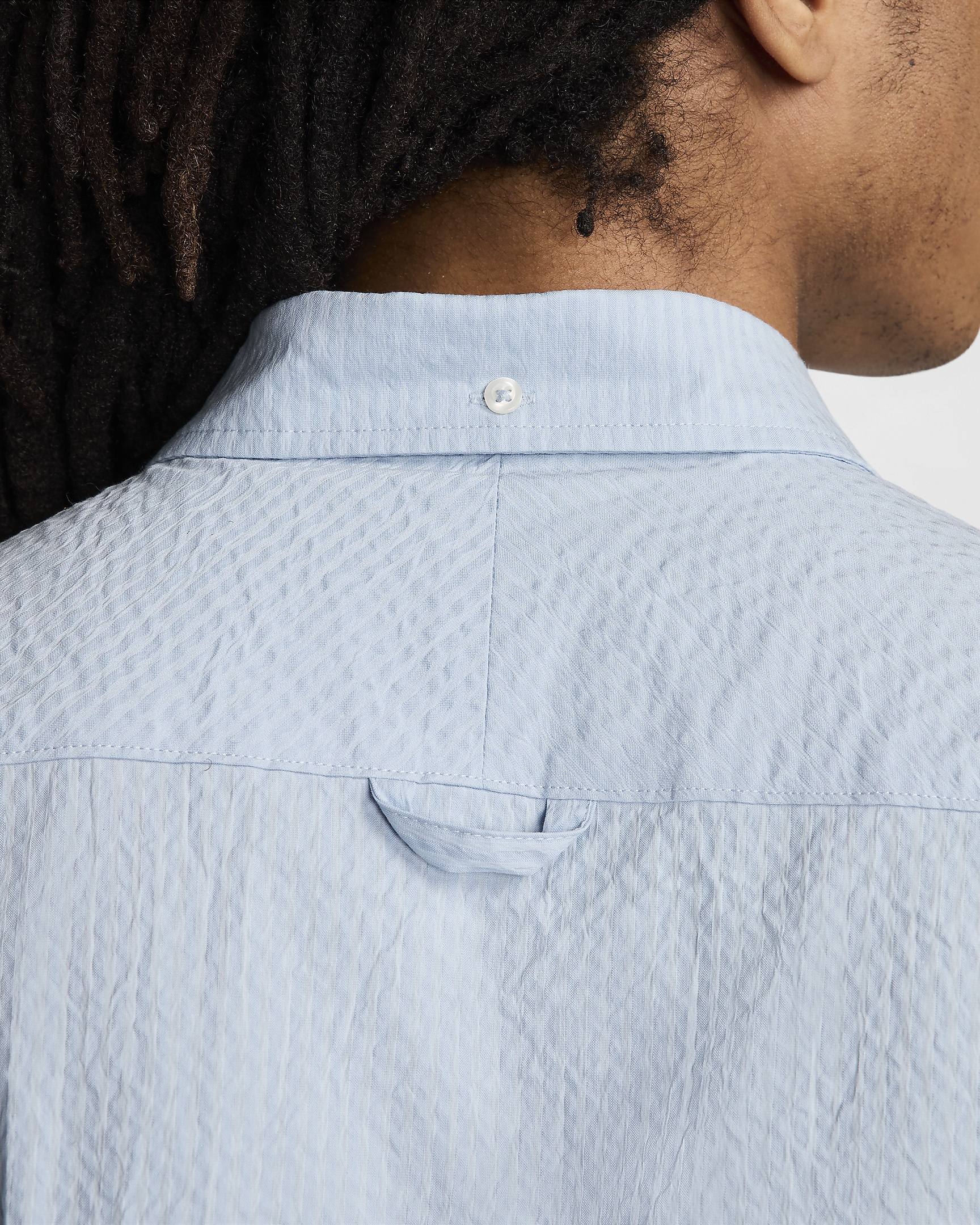 Nike Life Men's Short-Sleeve Seersucker Button-Down Shirt - 7