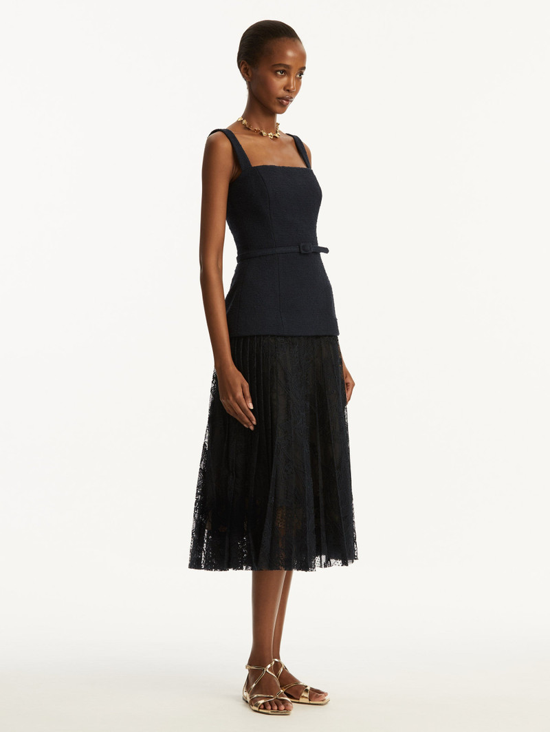 ORCHID GUIPURE & TWEED DRESS 4