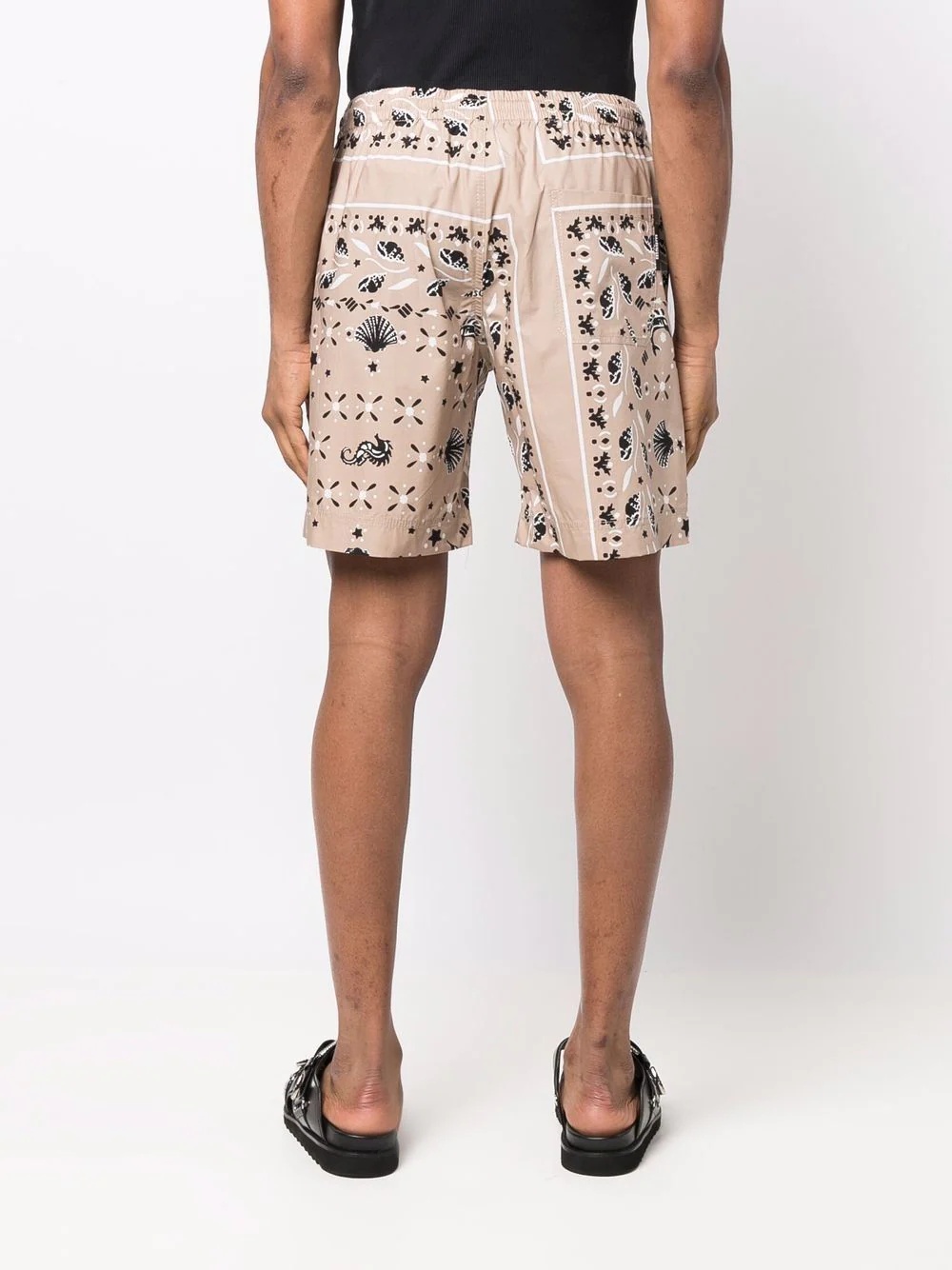 paisley print shorts - 4