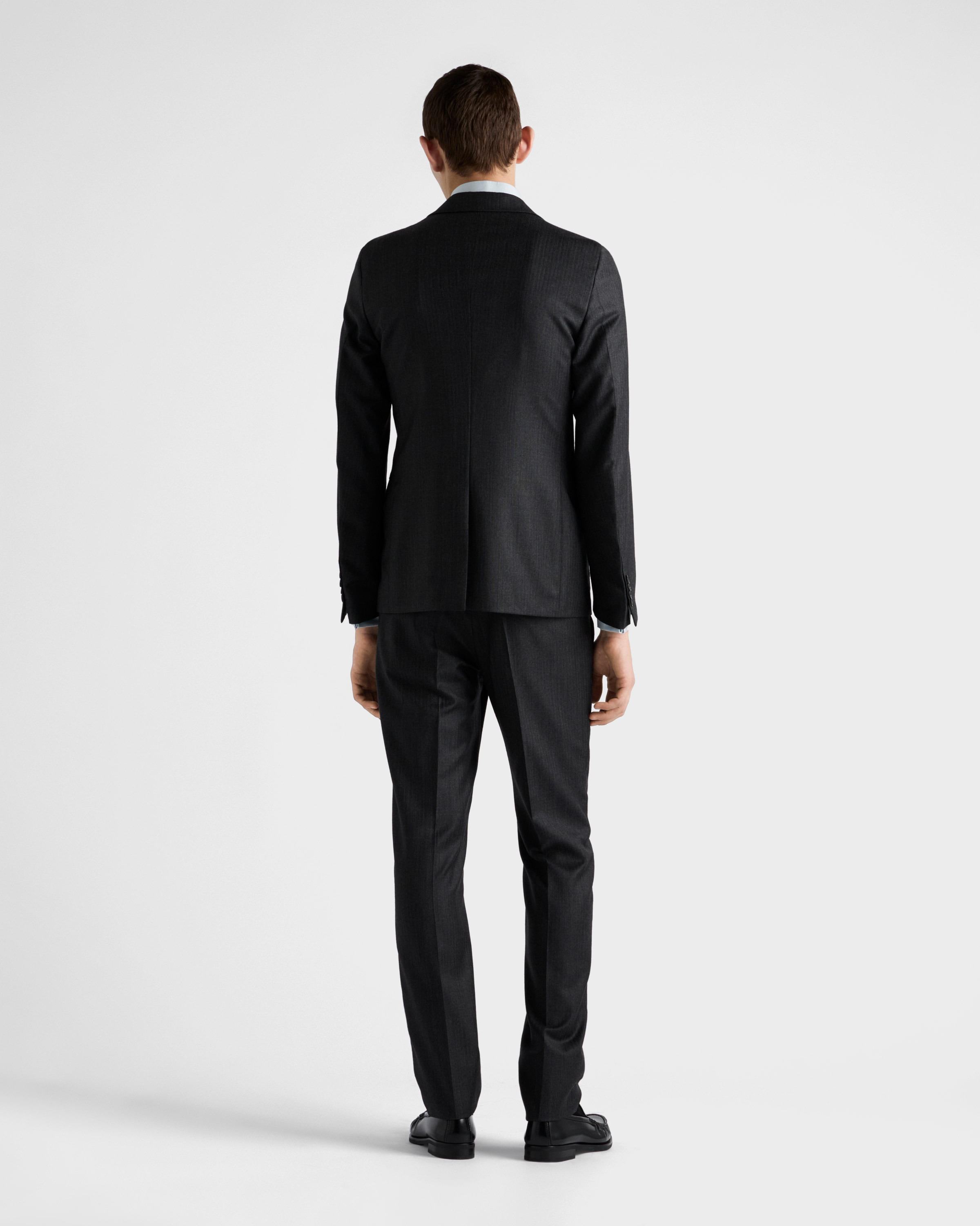 Single-breasted wool and cashmere suit - 5