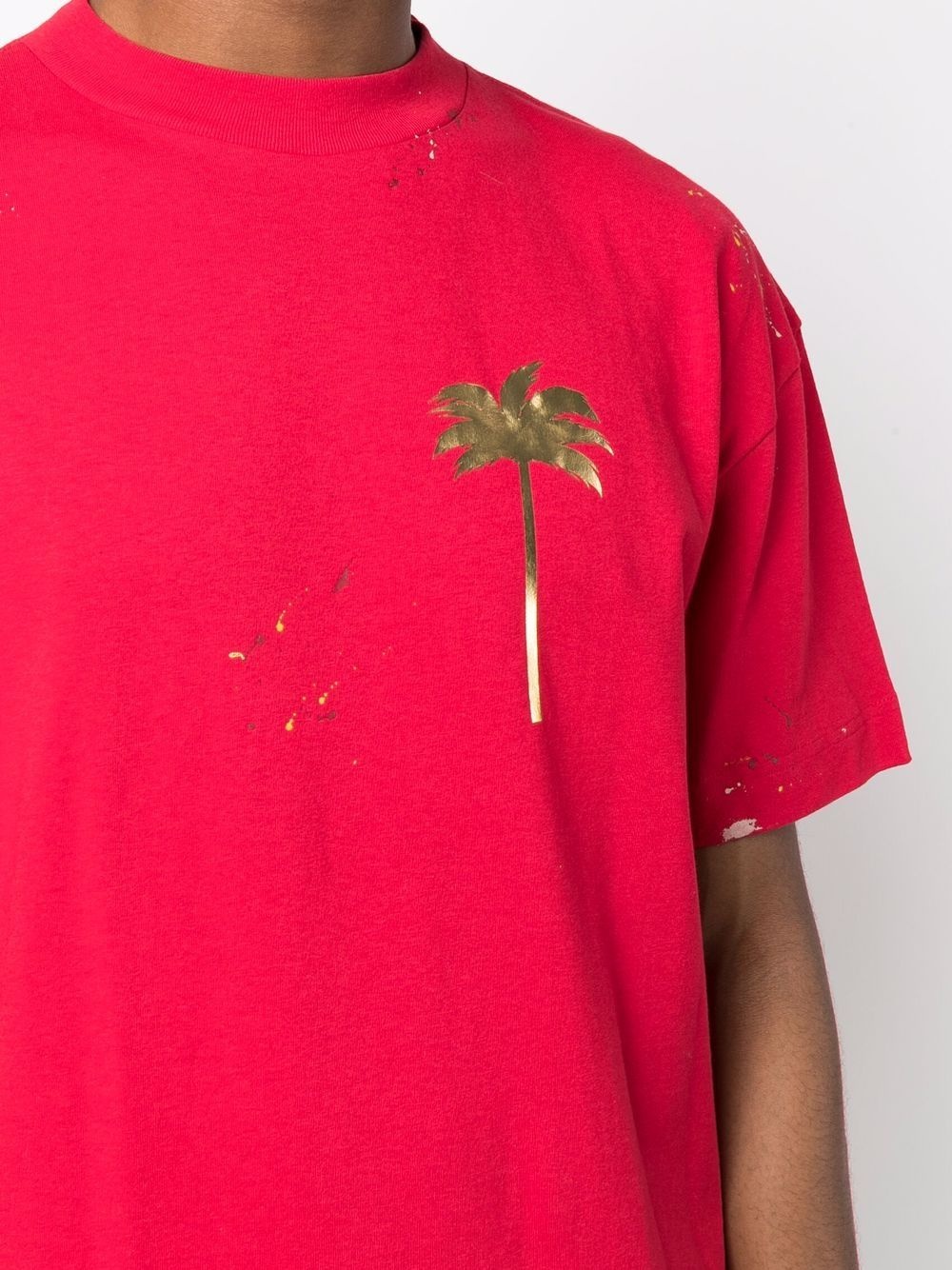 palm tree-print T-shirt - 5