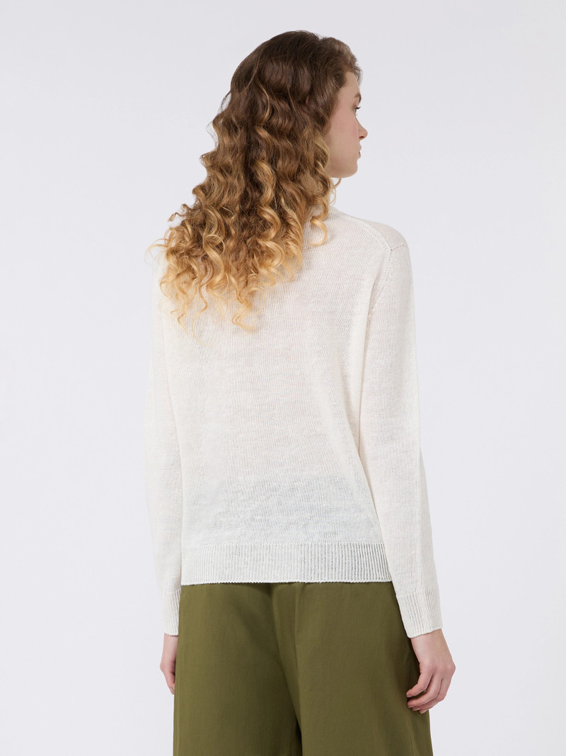 ATZECO Linen yarn jumper - ECRU 4