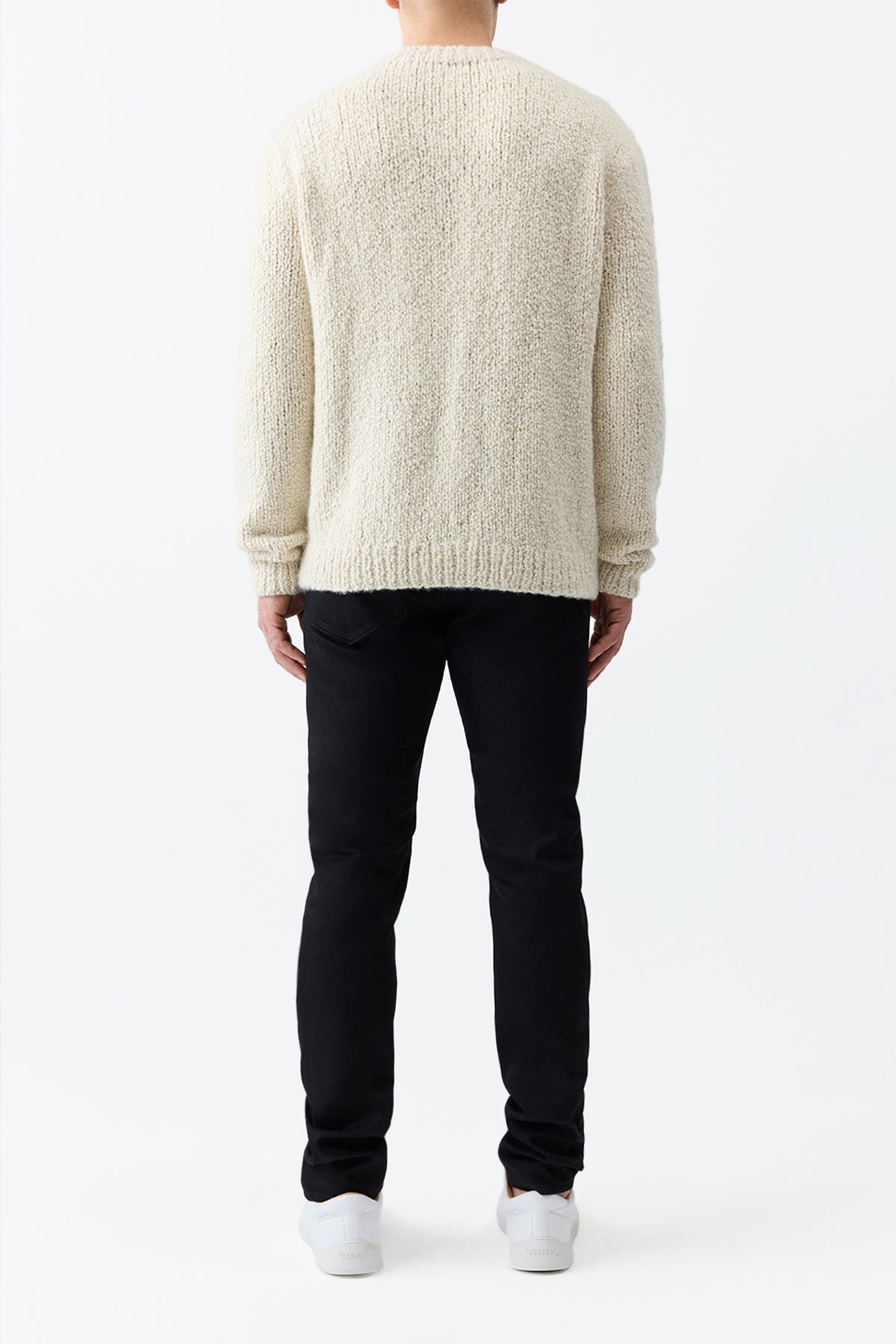 Antiope Knit Sweater in Ivory Cashmere - 5