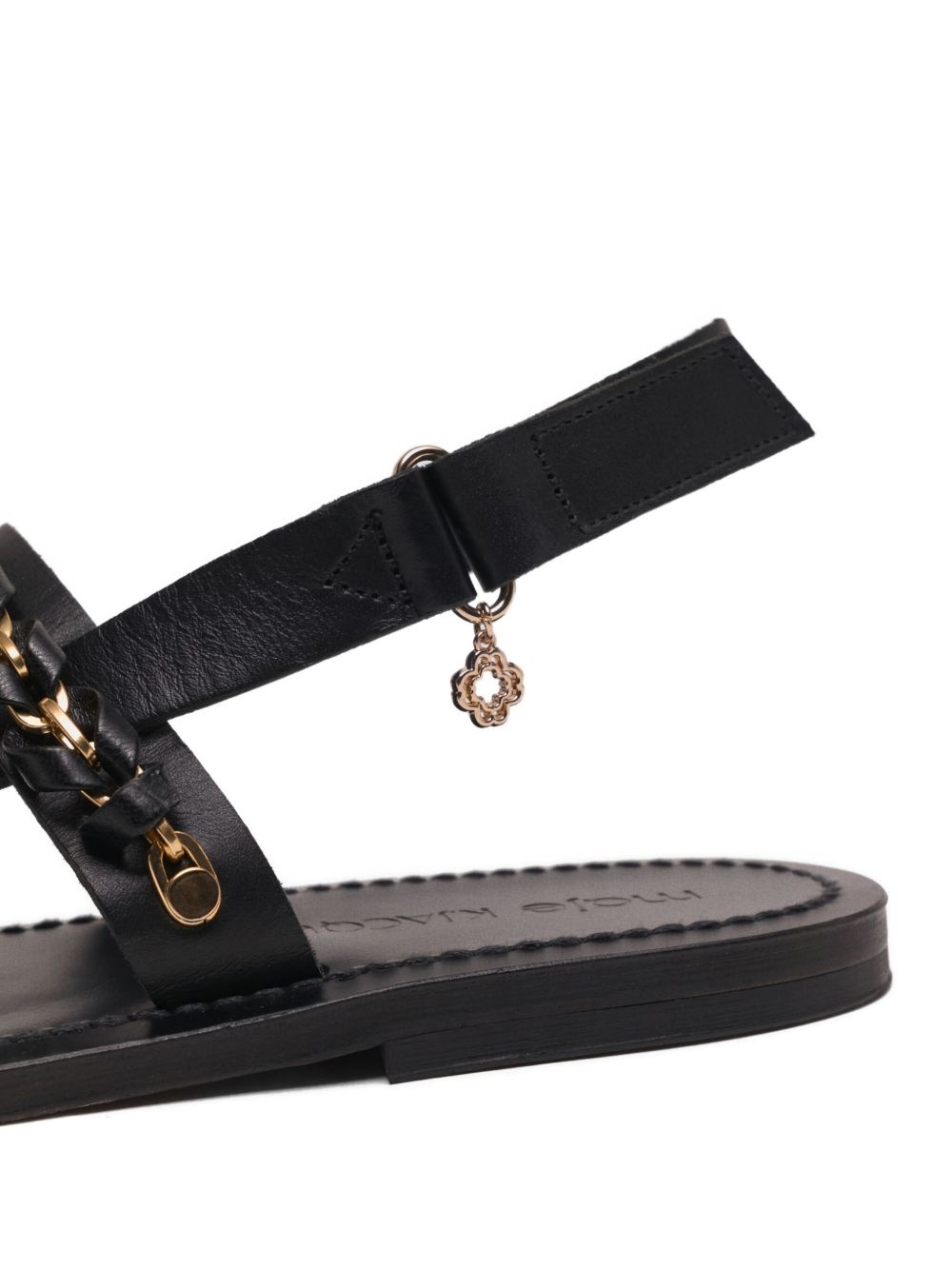 chain-link detail sandals - 5