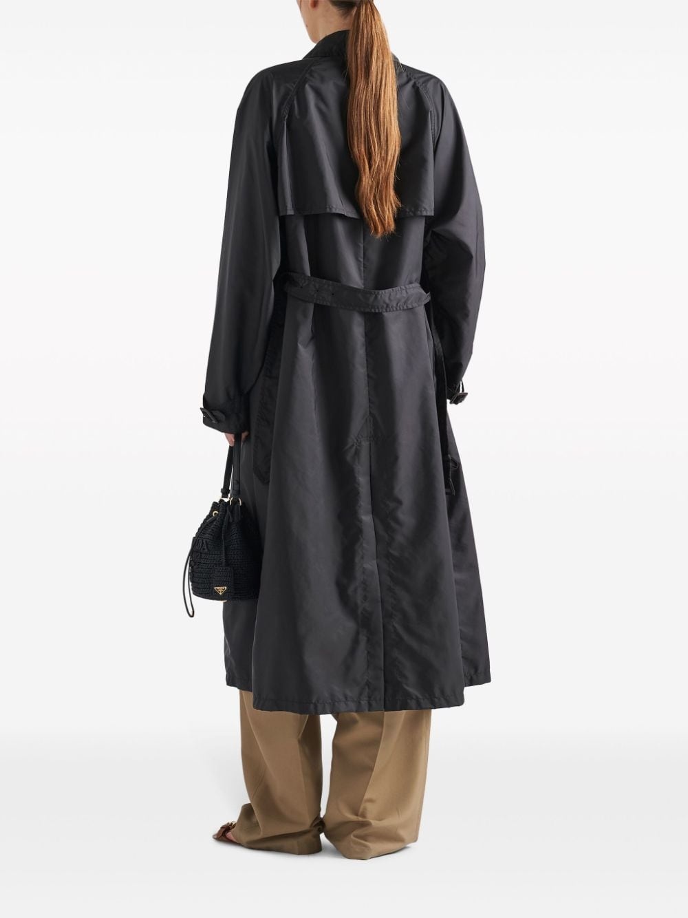 Re-Nylon enamel triangle-logo coat - 3