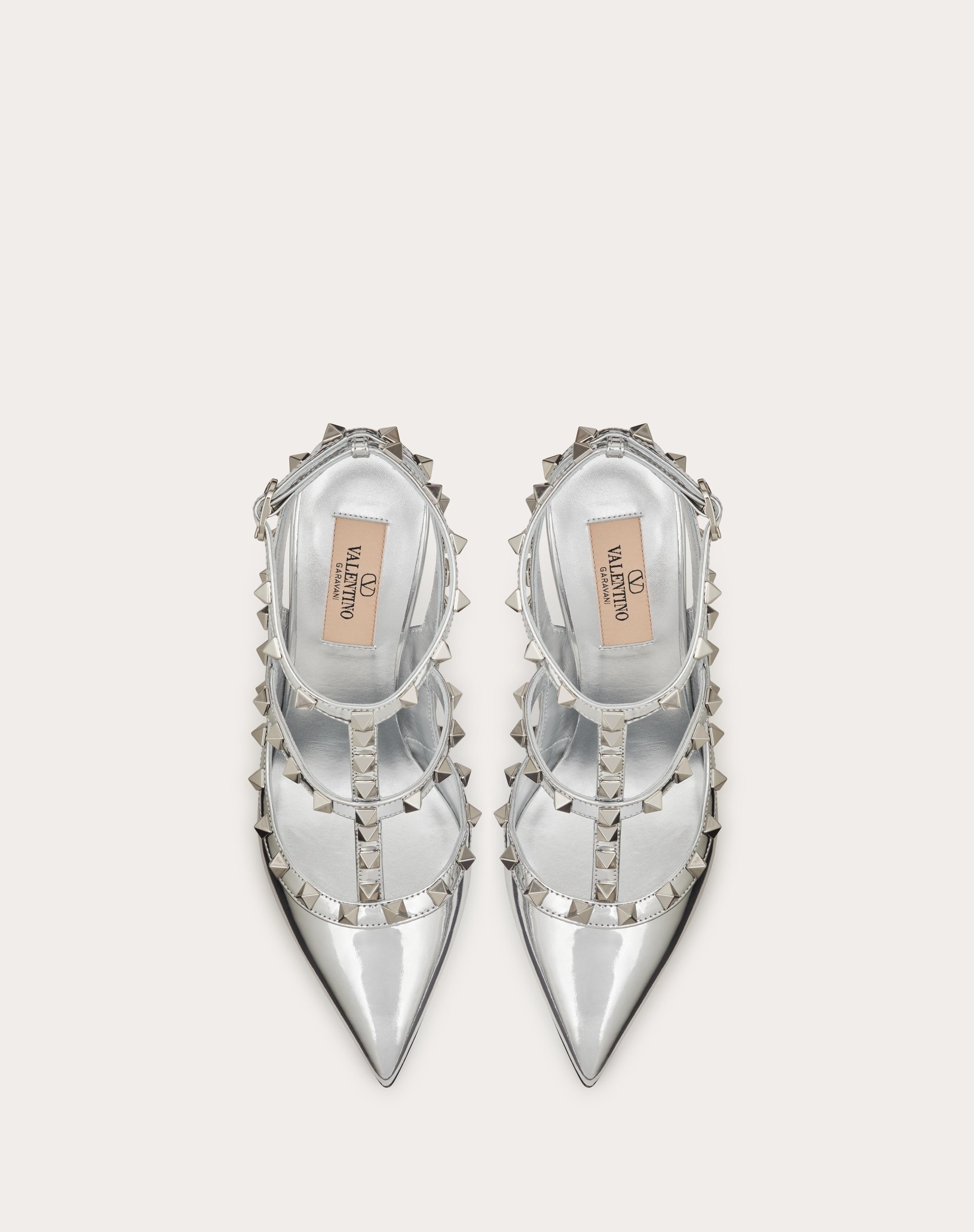 ROCKSTUD MIRROR-EFFECT PUMP WITH MATCHING STRAPS AND STUDS 100MM - 4