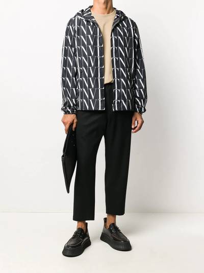 Valentino VLTN print hooded jacket outlook