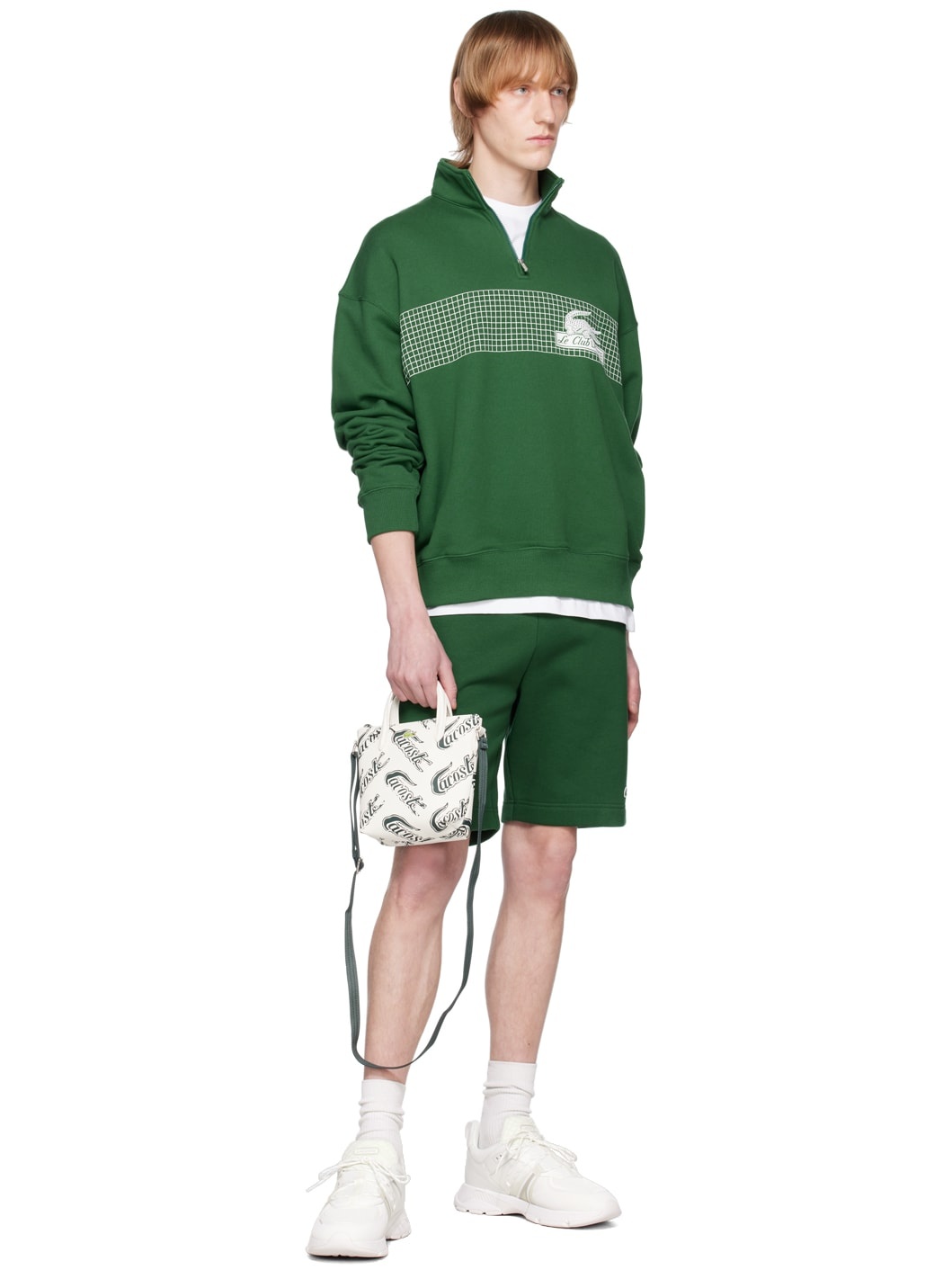 White Small Logo Print Tote - 4
