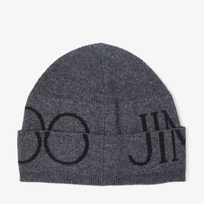 JIMMY CHOO Jens
Marl Grey Wool and Cashmere Hat with Black Jimmy Choo Logo outlook
