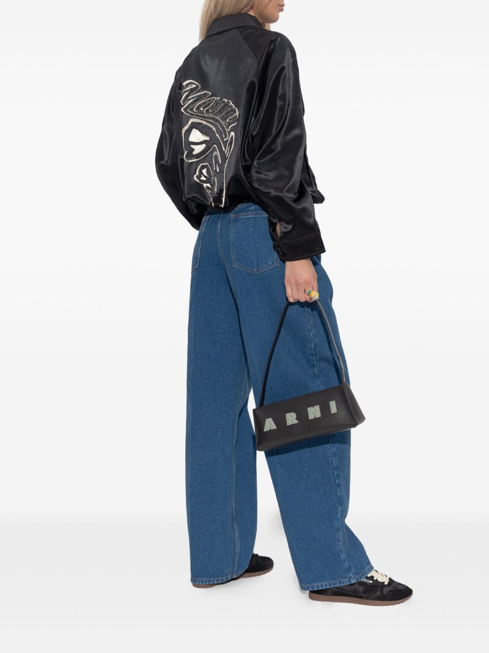 satin bomber jacket - 2