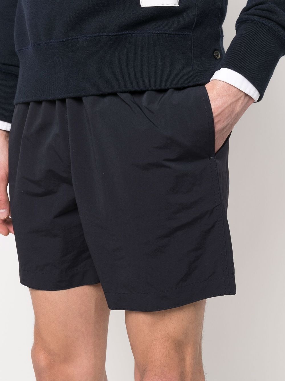 elasticated waistband track shorts - 5