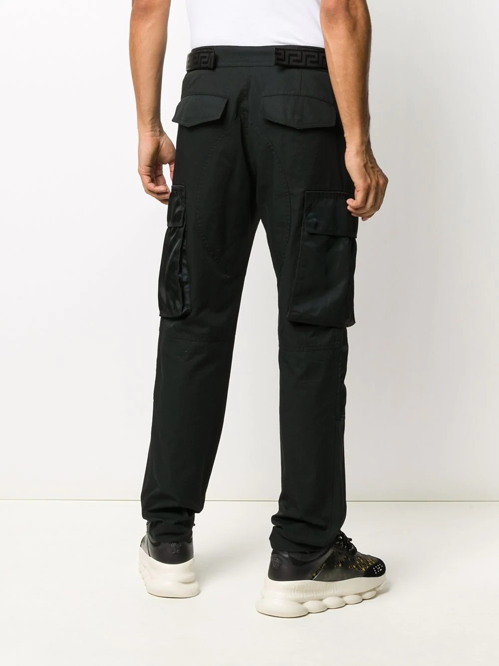 multi-pocket cotton trousers - 4