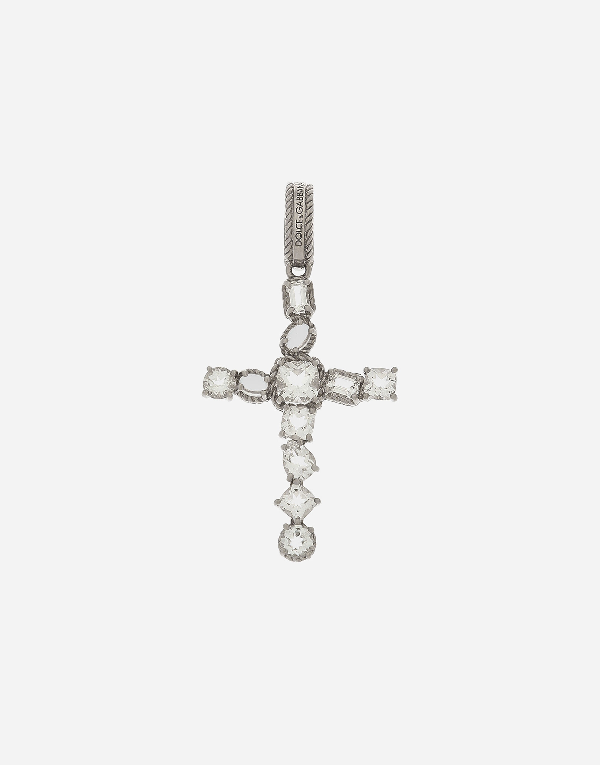 Anna charm in white gold 18Kt and colorless topazes - 1