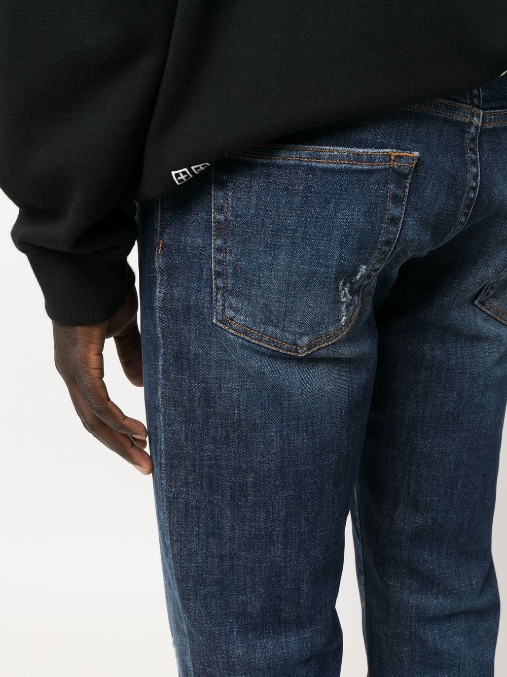 straight-leg denim jeans - 6