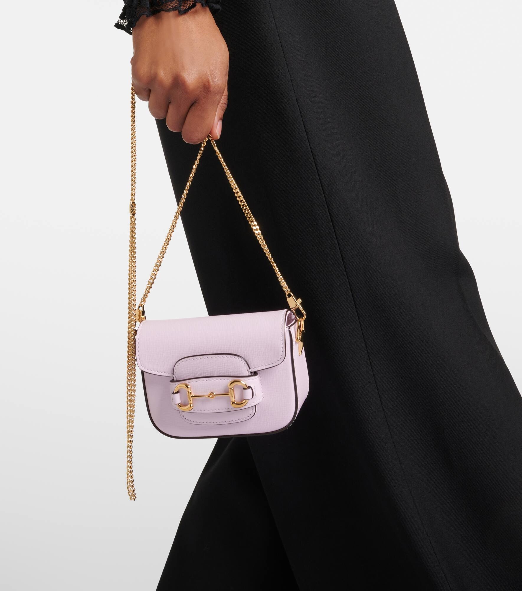 Horsebit 1955 Super Mini leather crossbody bag - 5