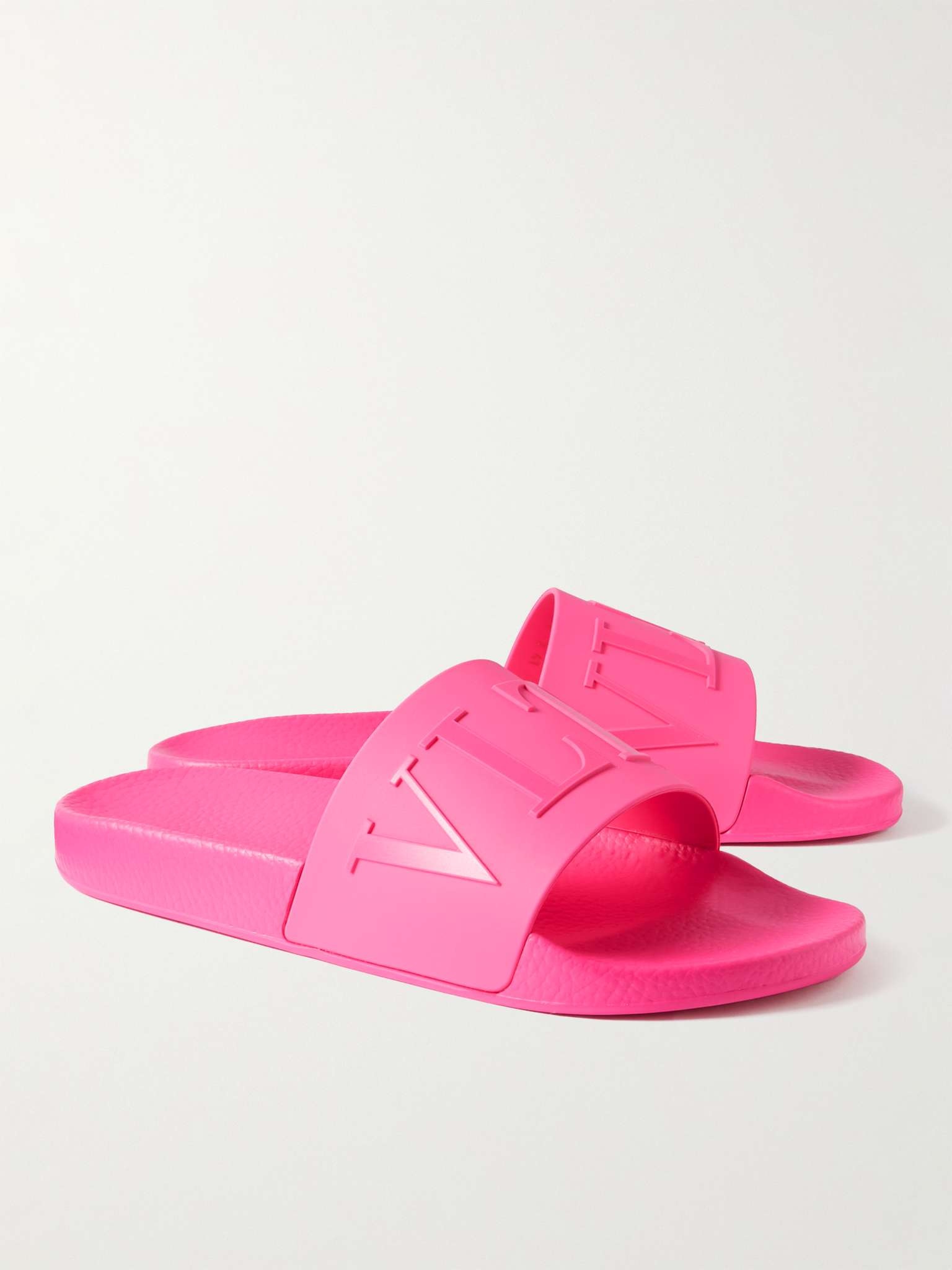 Valentino Garavani Logo-Embossed Rubber Slides - 3
