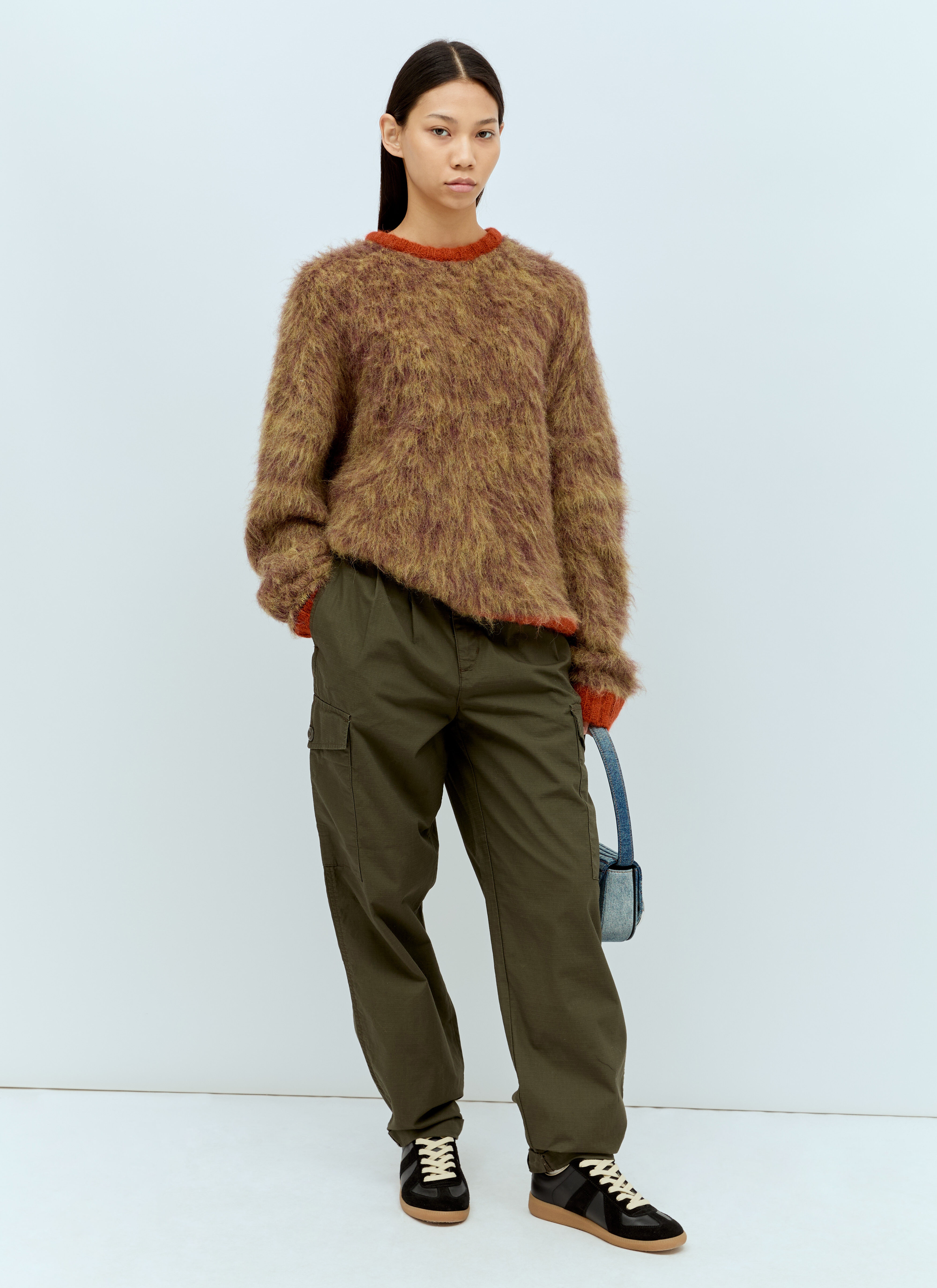 Marled Alpaca Crewneck Sweater - 3