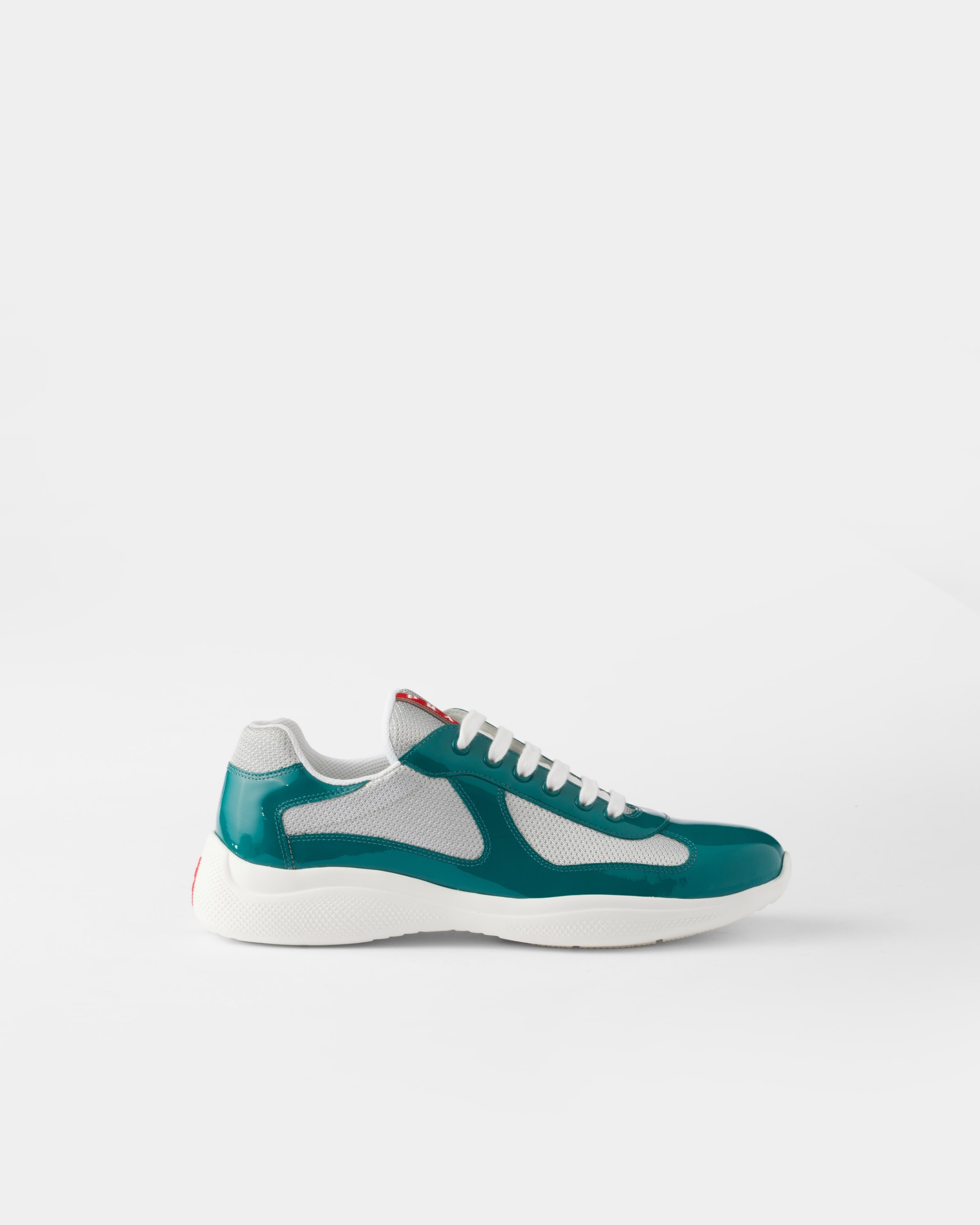 Patent leather and technical fabric Prada America's Cup sneakers - 2