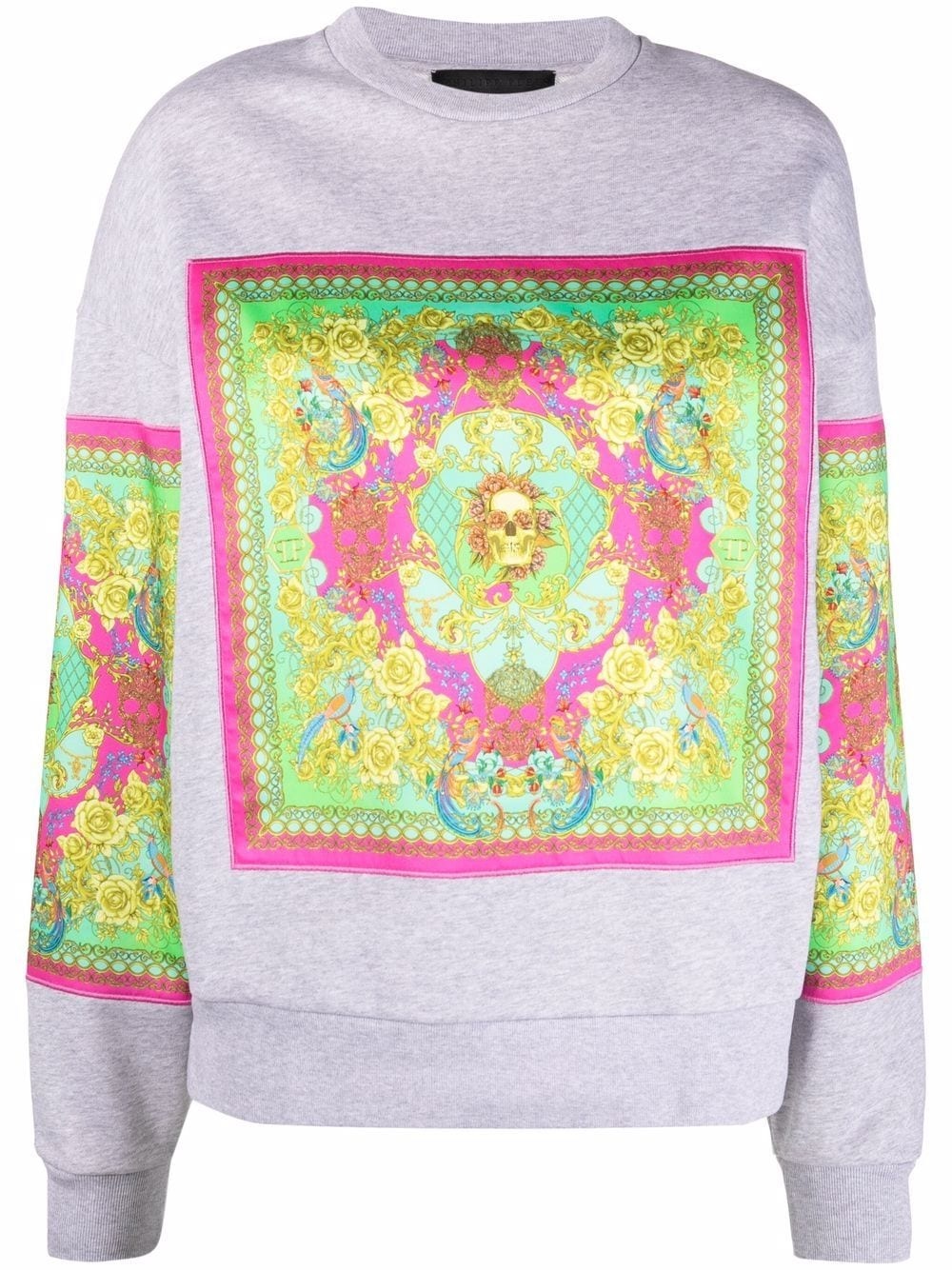 New Baroque print sweatshirt - 1