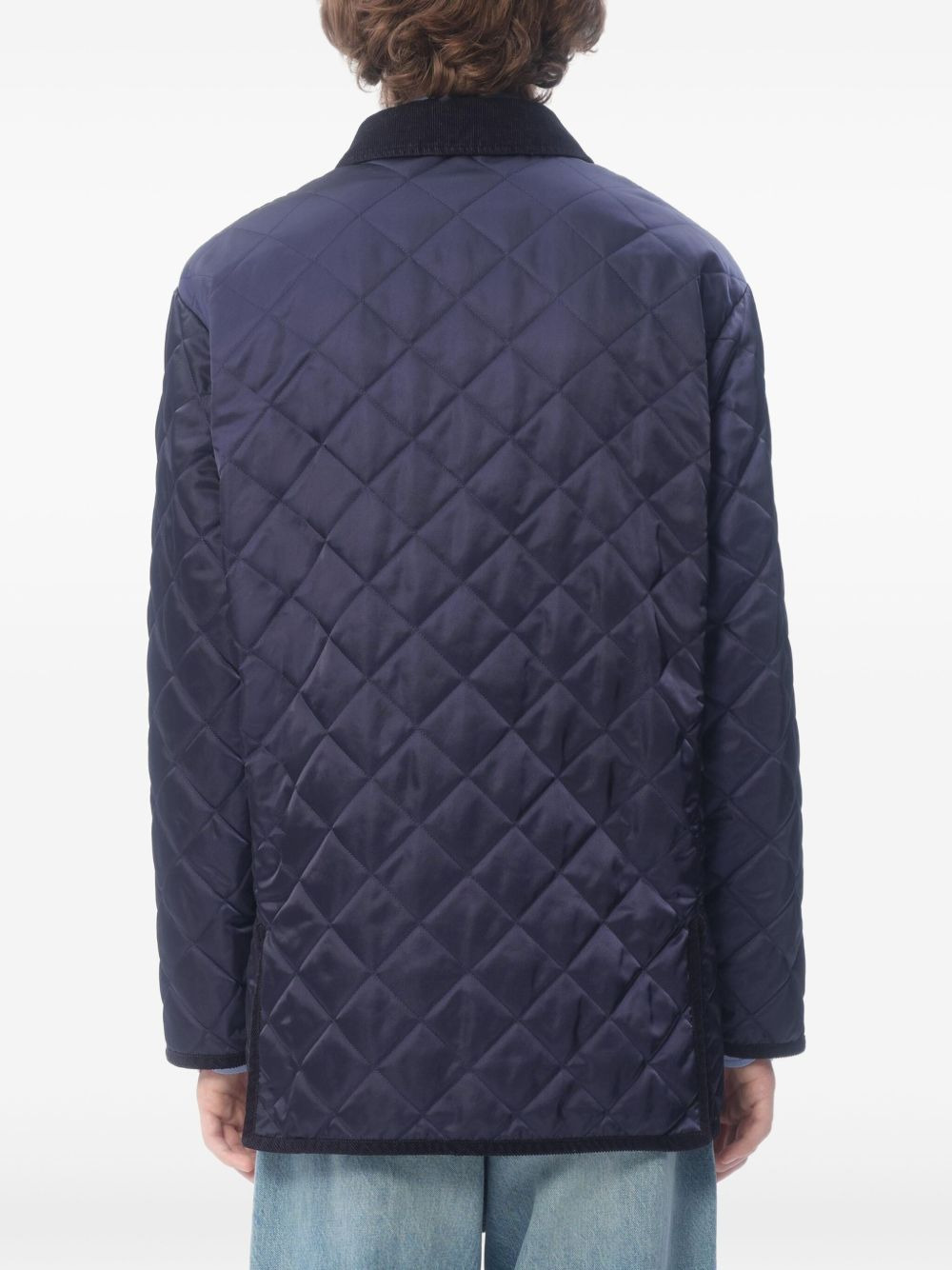 VLogo-patch hooded windbreaker - 4