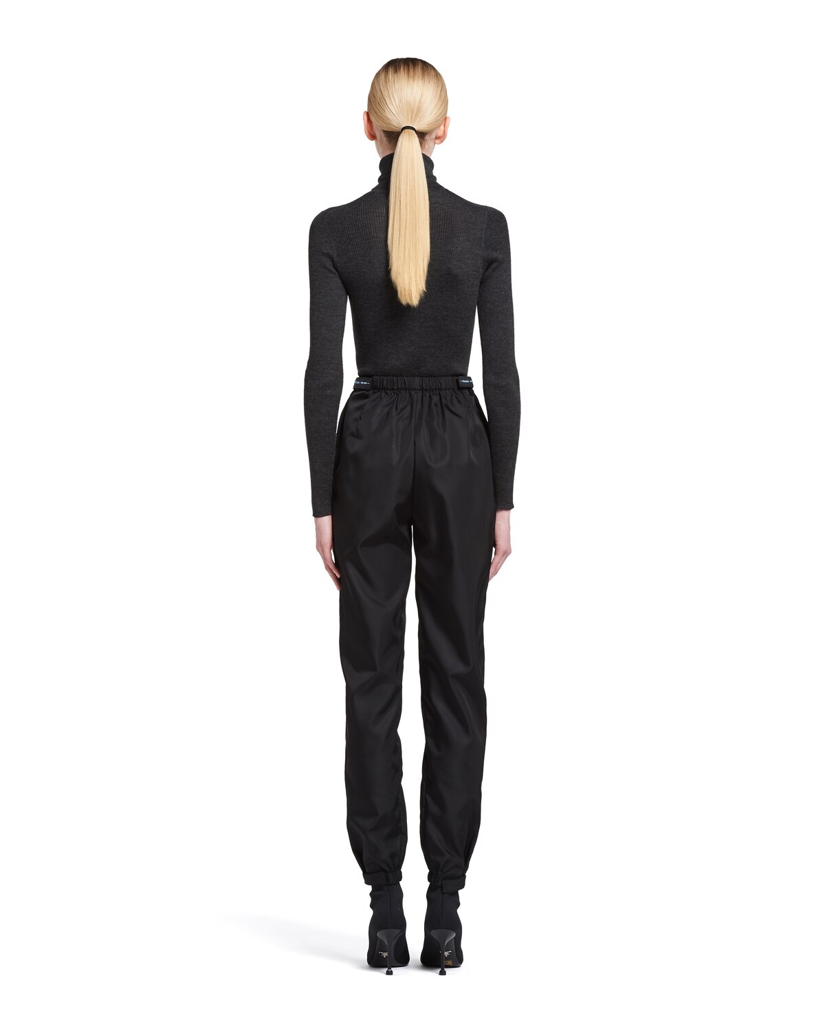 Nylon gabardine trousers - 4