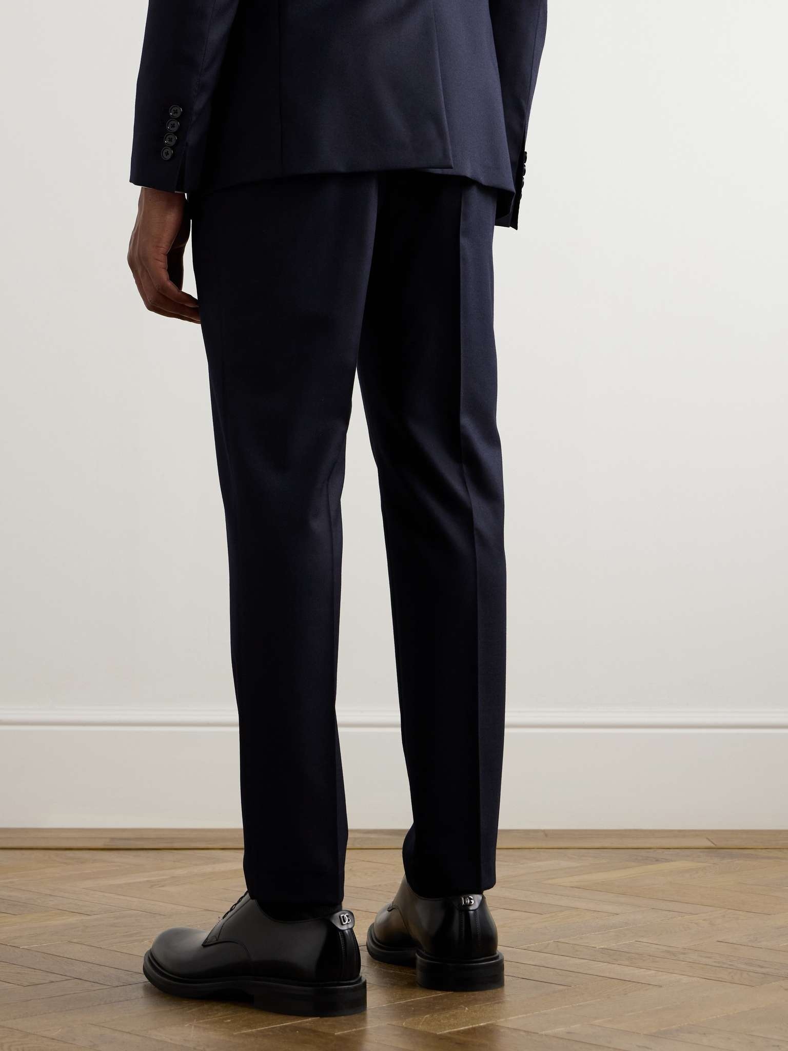 Slim-Fit Tapered Wool-Flannel Trousers - 4