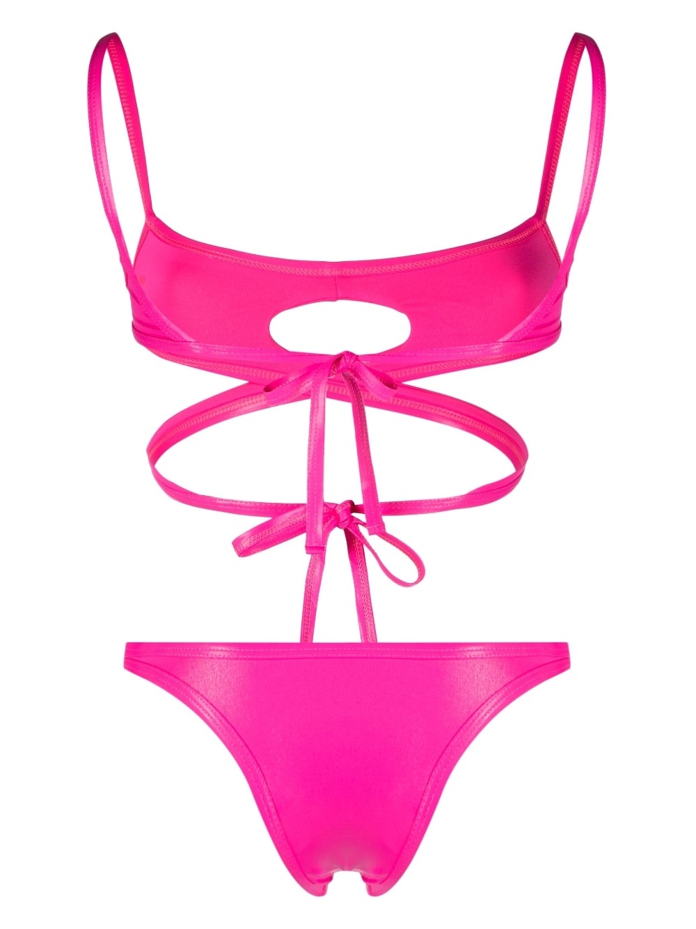 cut-out wraparound bikini - 2