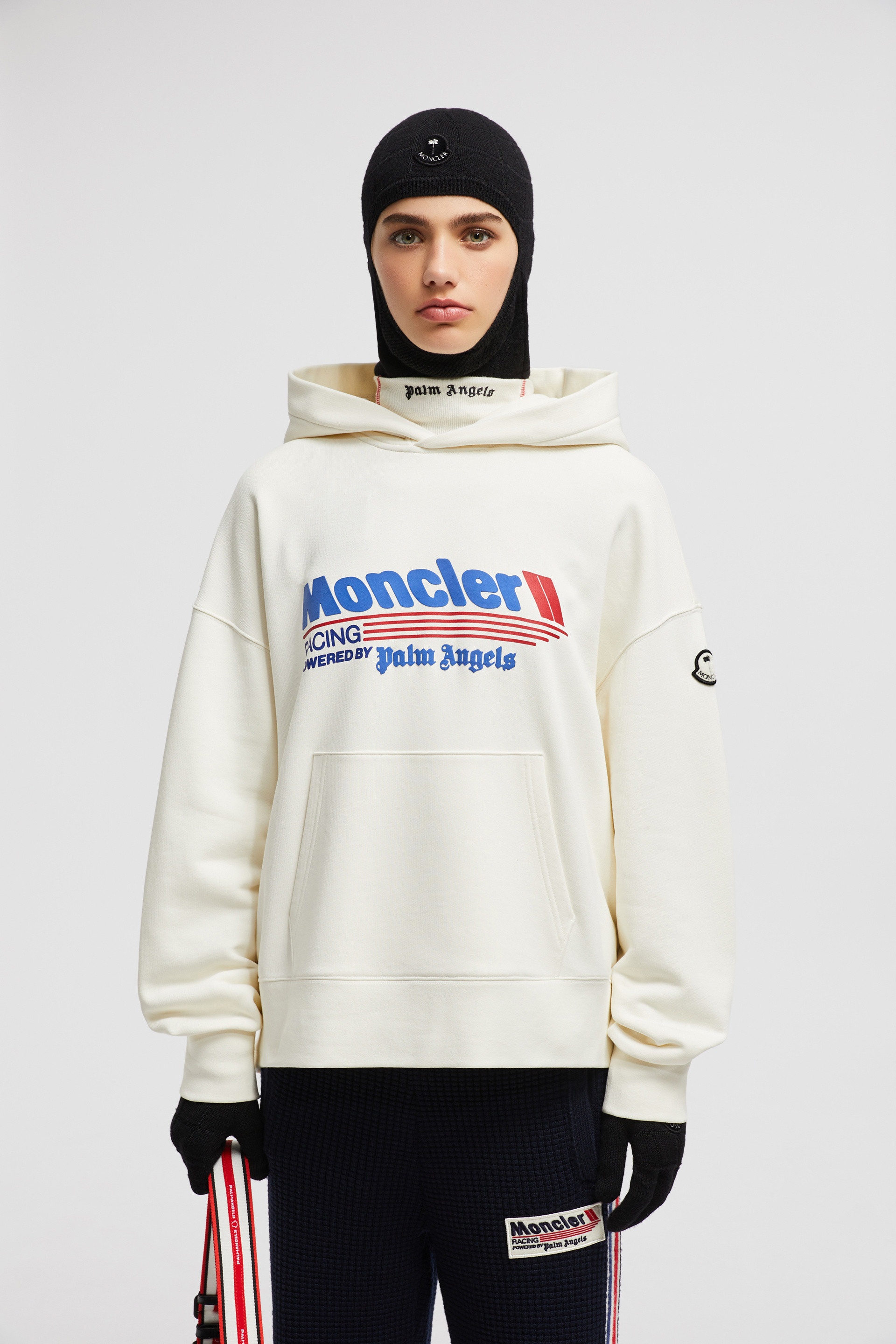 Moncler Moncler x Palm Angels Racing Logo Cotton Hoodie