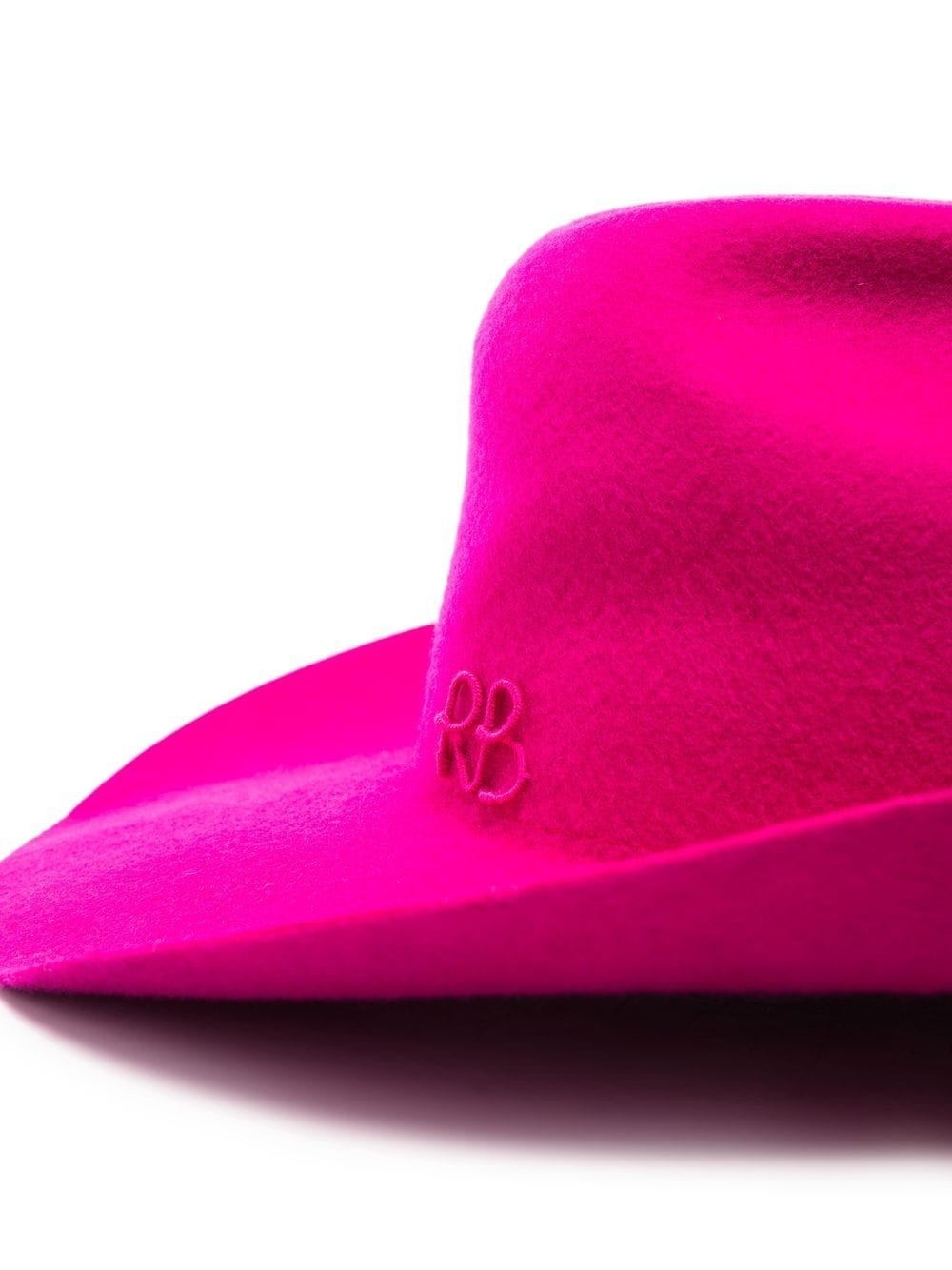 logo-embroidered cowboy hat - 5