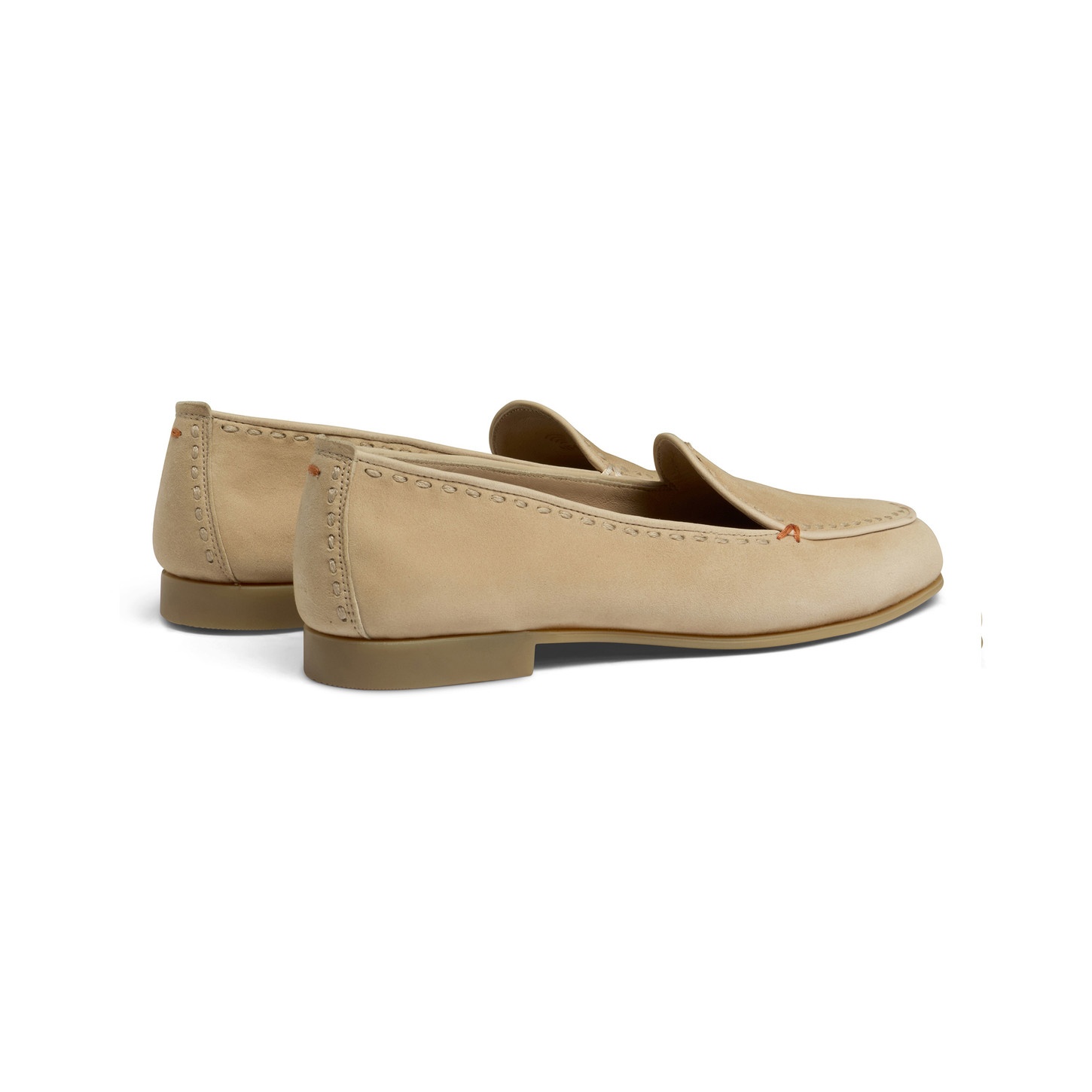 Women's beige suede loafer - 4