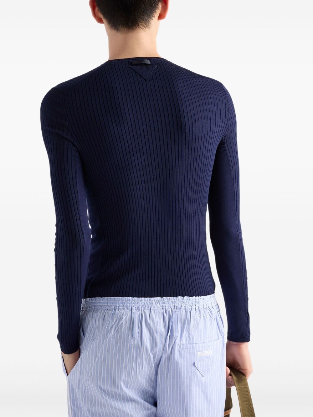 ribbed cotton jumper - 3