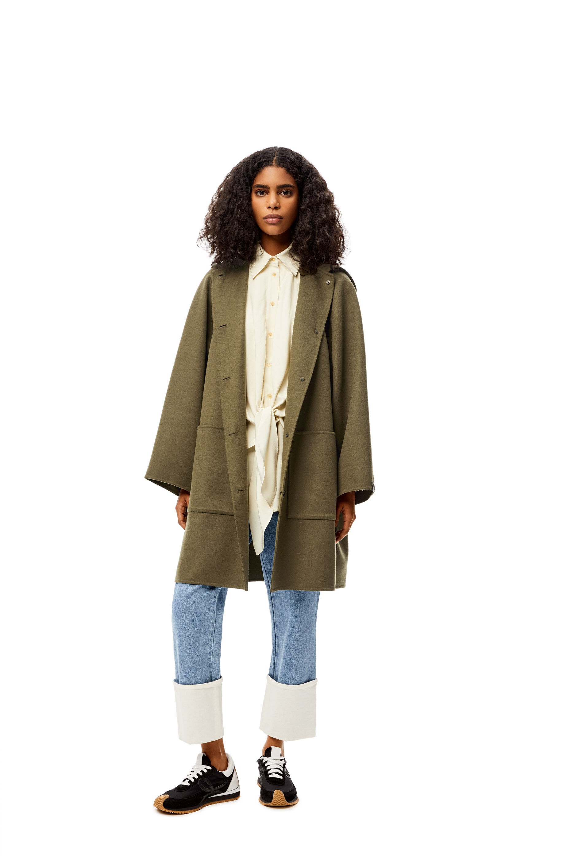 Hooded coat and wool and cashmere - 2