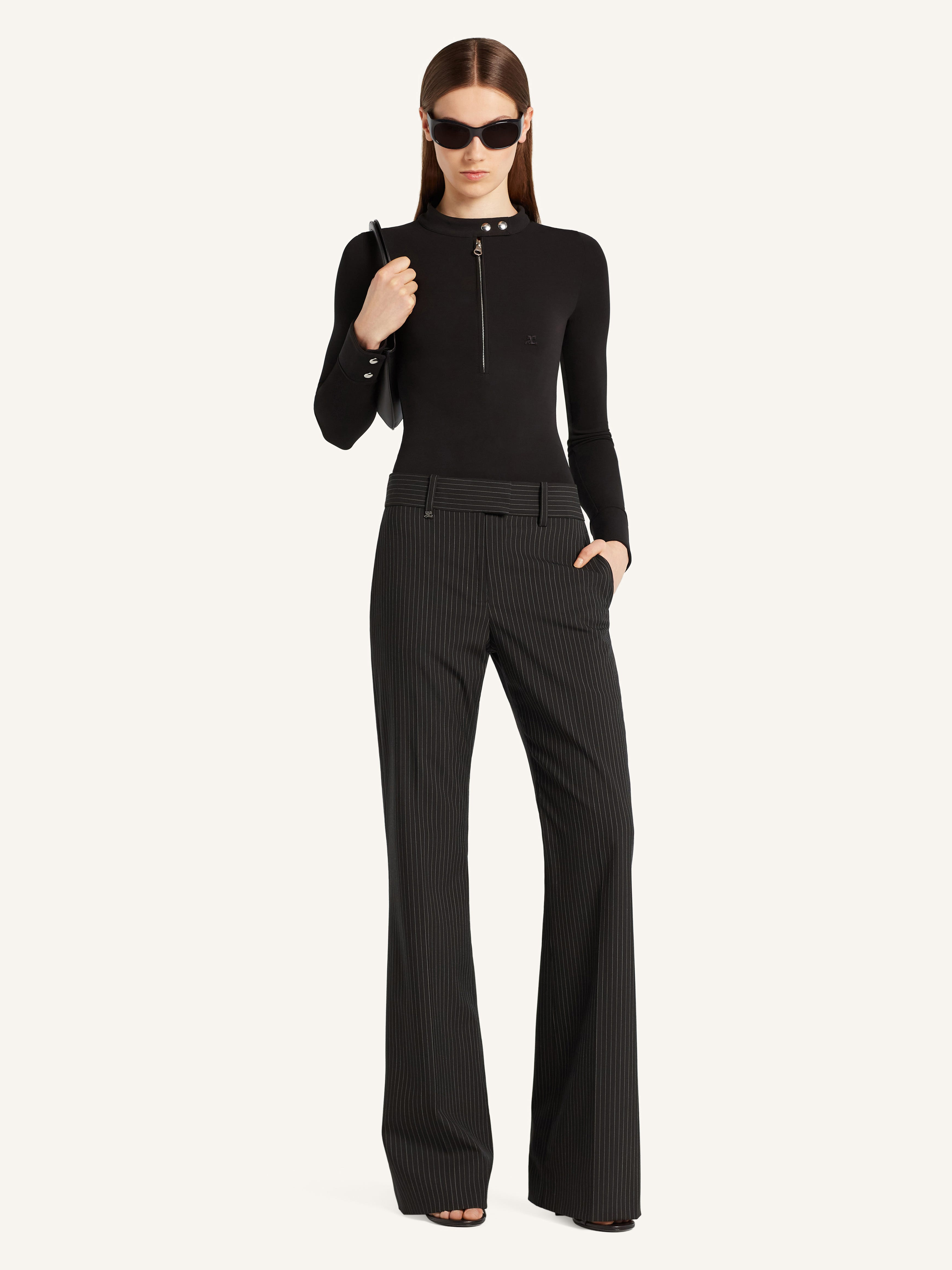 TAILORED PINSTRIPES BAGGY PANTS - 2