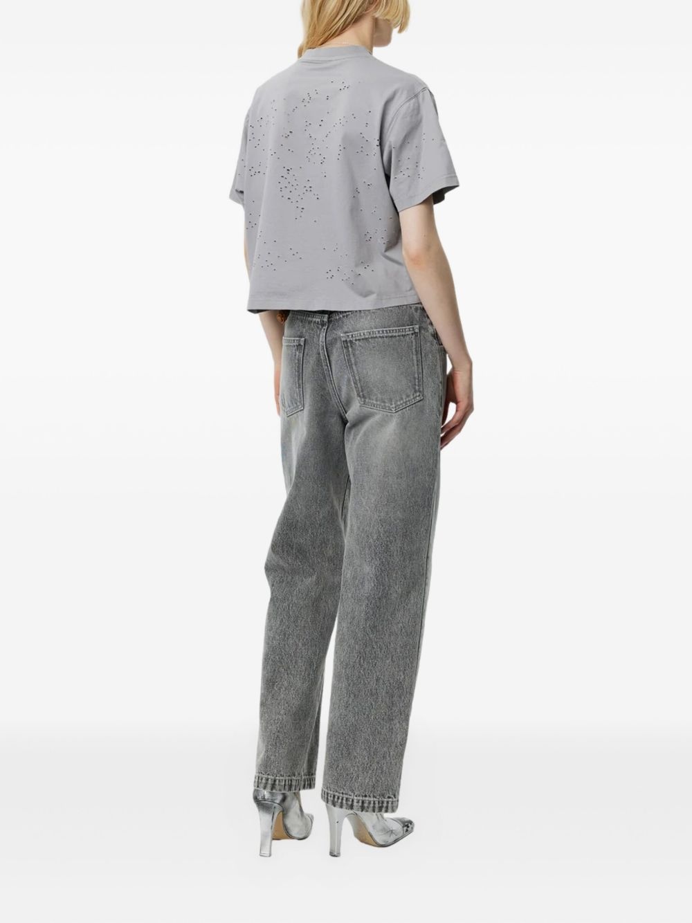 distressed-effect T-shirt - 4