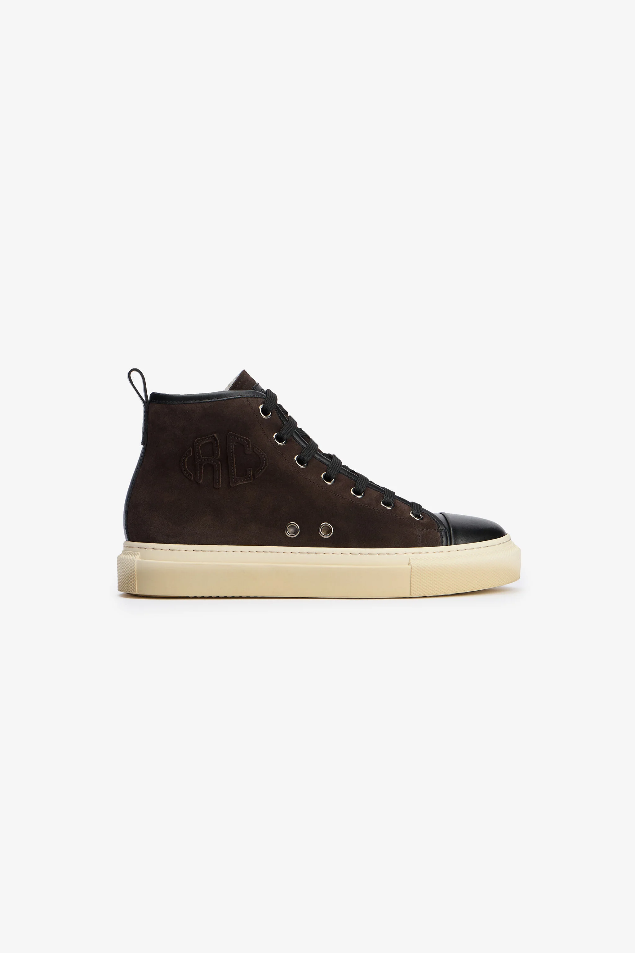 High-top sneakers chocolate with RC monogram - 1