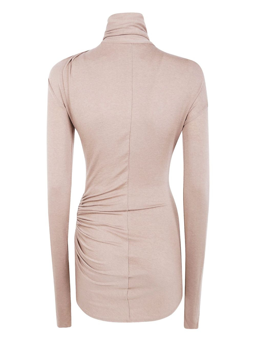 cross-neck draped top - 2