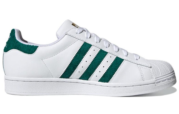 adidas Superstar 'Chenille Stripes Cloud White Green' H00190 - 2