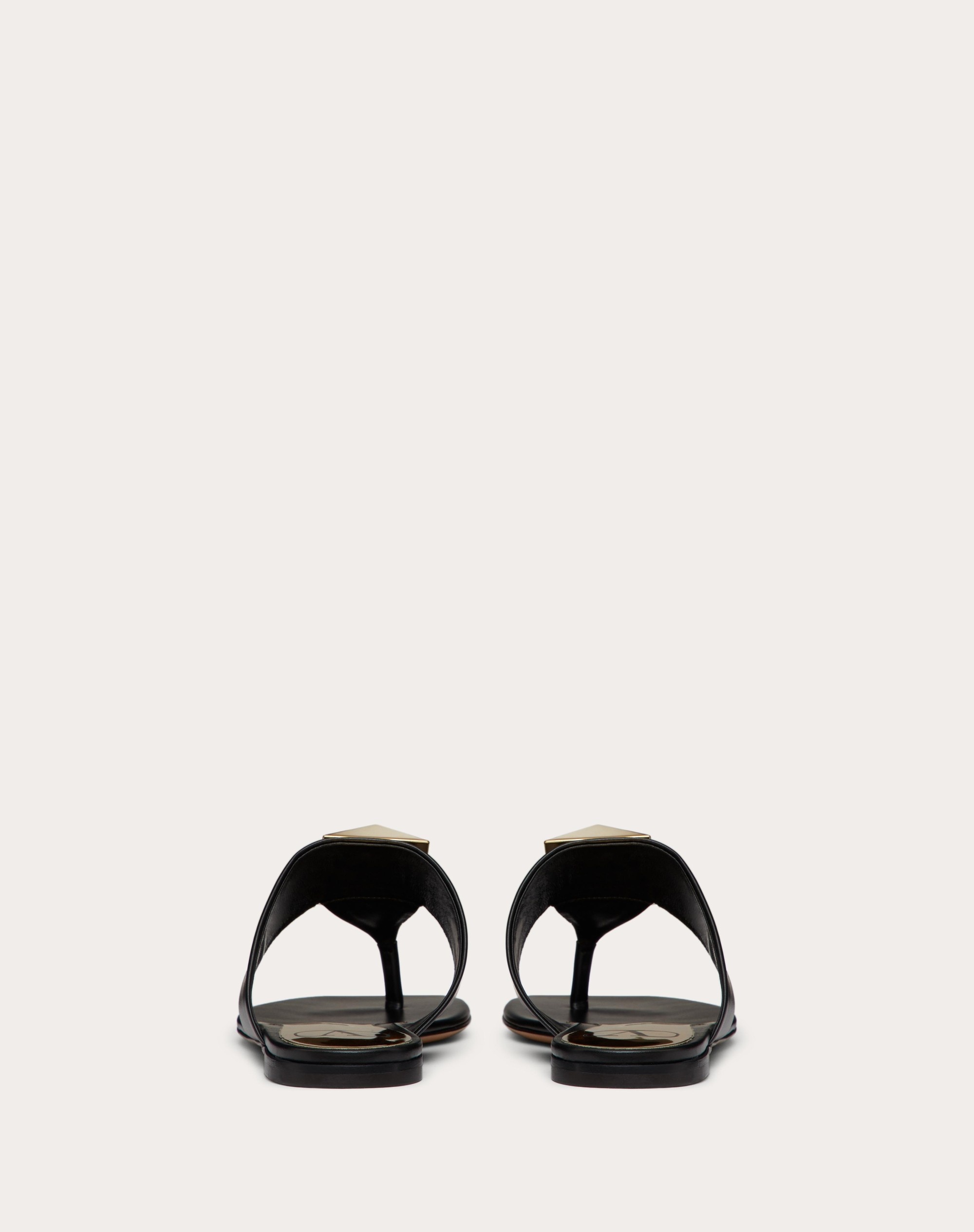 ONE STUD CALFSKIN FLAT THONG SANDAL - 3