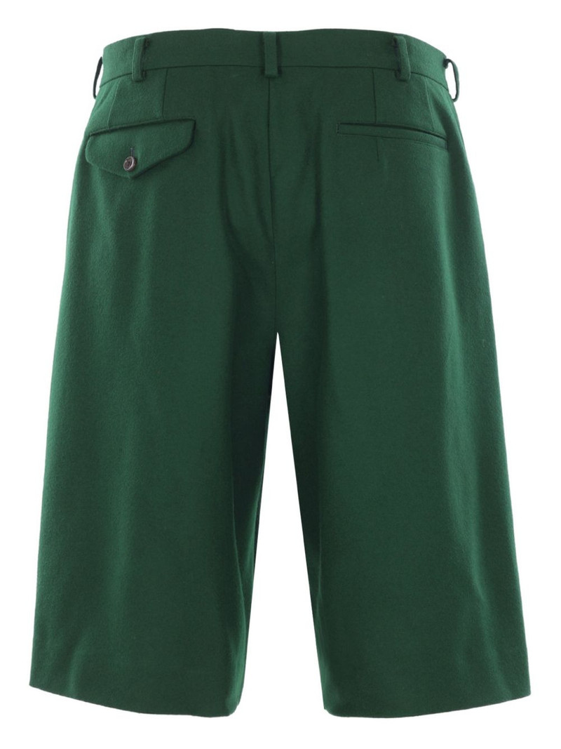 Comme des Garçons Homme Plus pleated darted wool shorts outlook