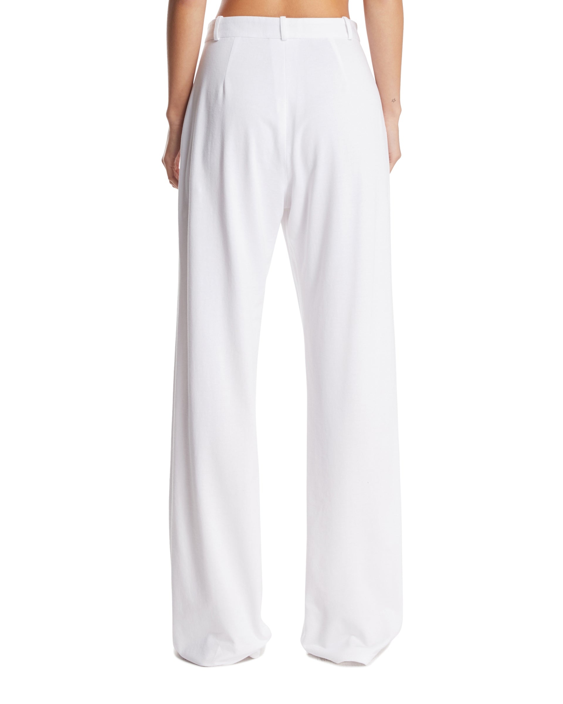 White Cotton Pants - 3