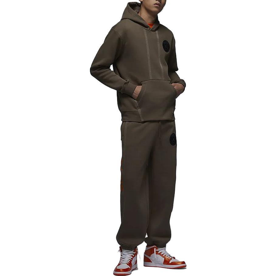 Air Jordan Paris Saint-Germain Logo Hoodie 'Brown' DZ2924-274 - 3