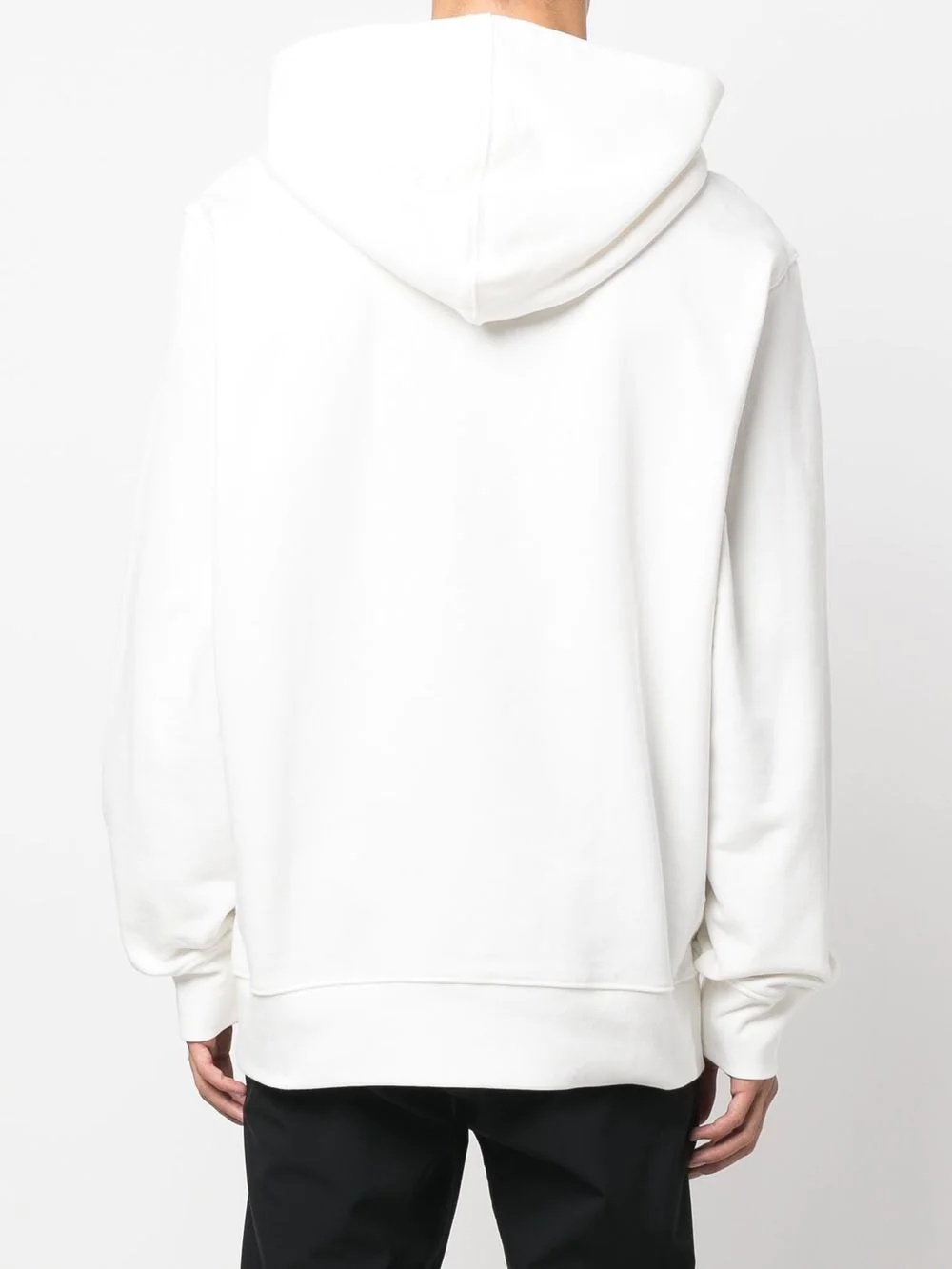logo-print cotton hoodie - 6